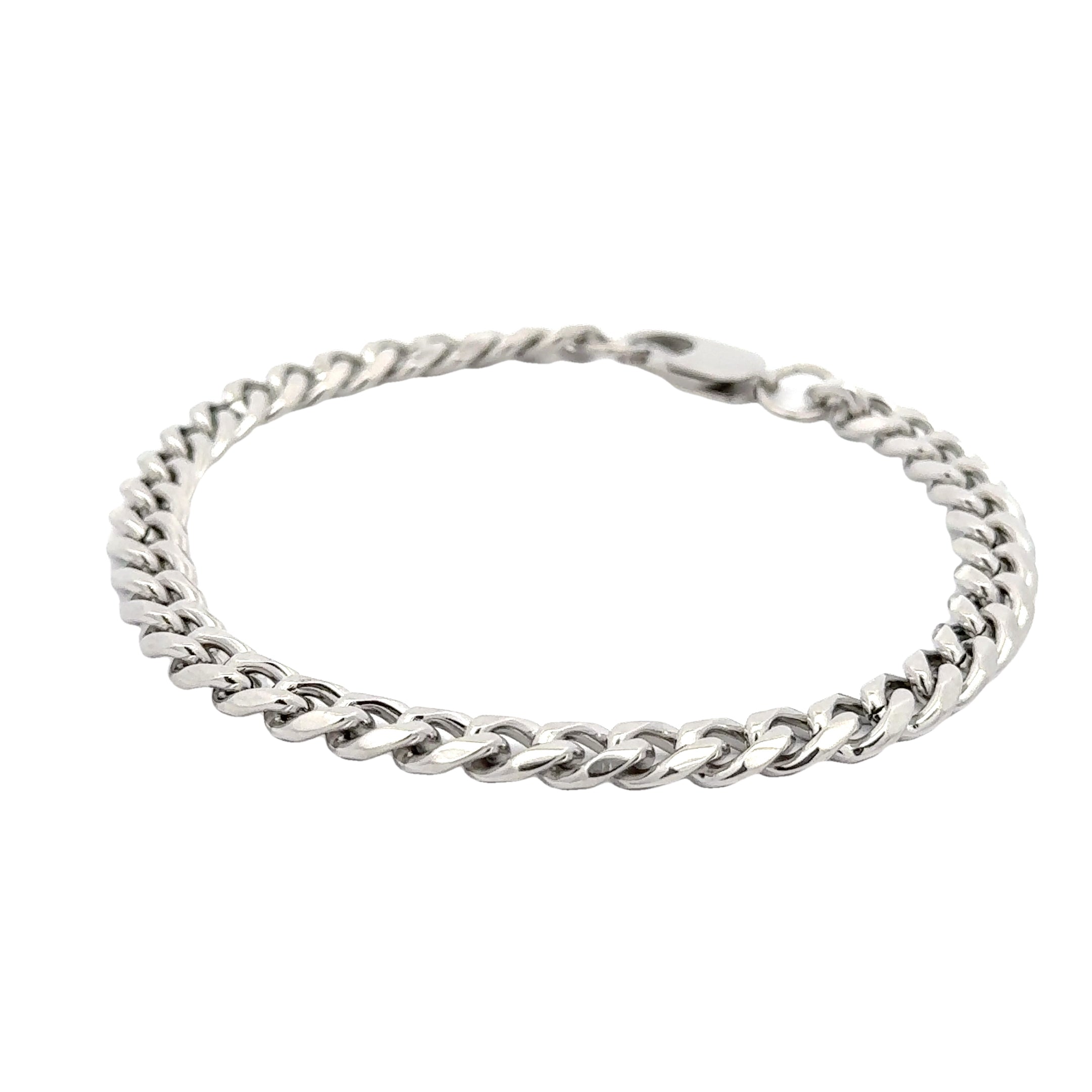 Cuban Chain Link Bracelet, 7mm