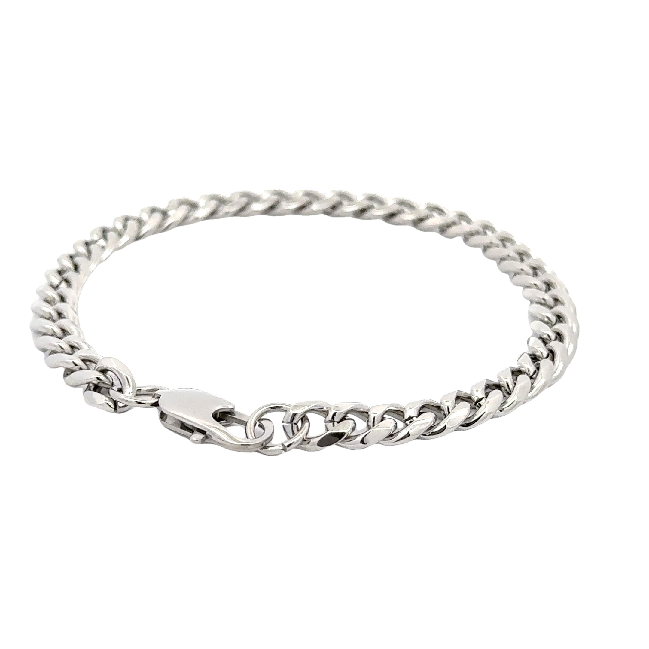 Cuban Chain Link Bracelet, 7mm