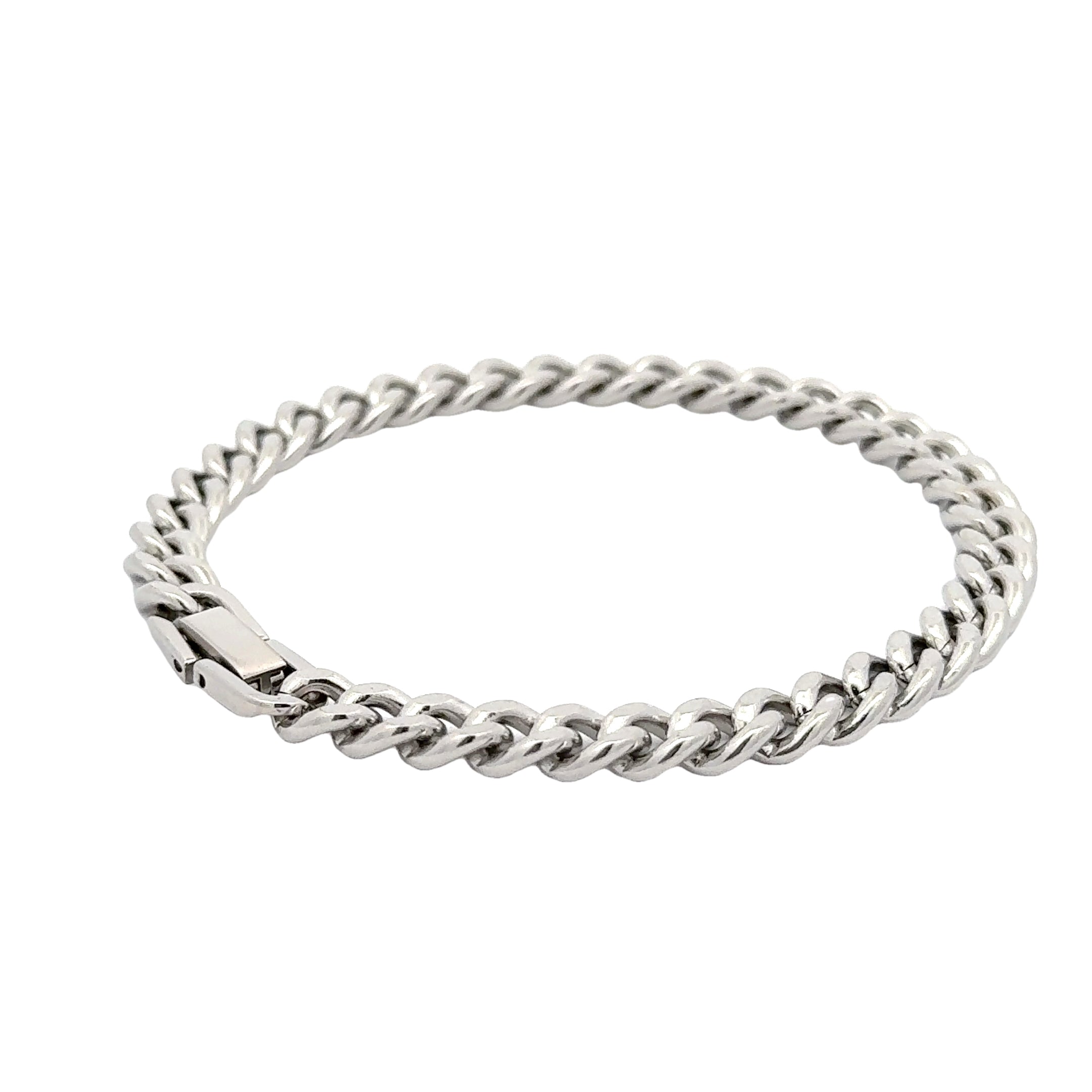 Curb Chain Link Bracelet, 7mm