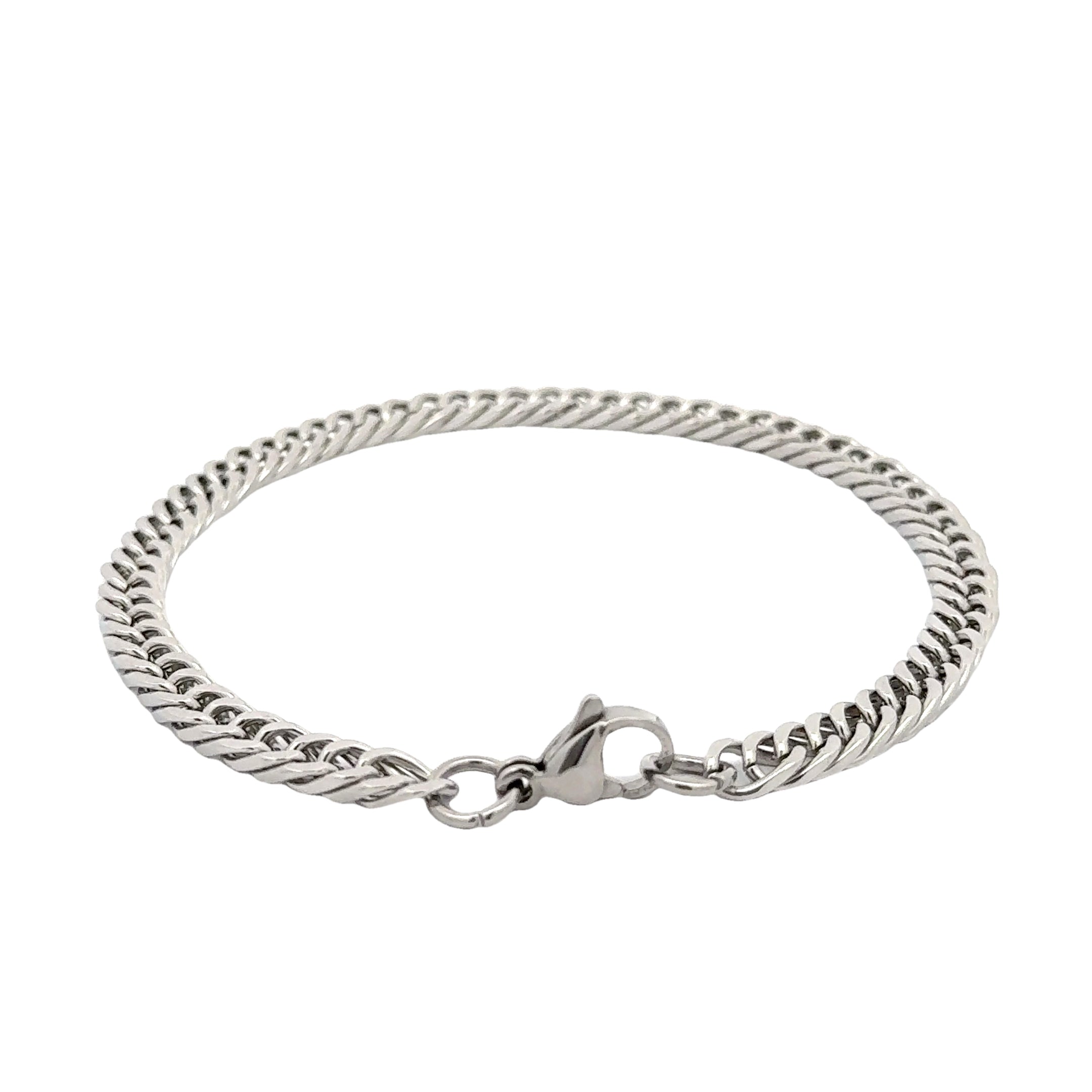 Curb Chain Link Bracelet, 3mm