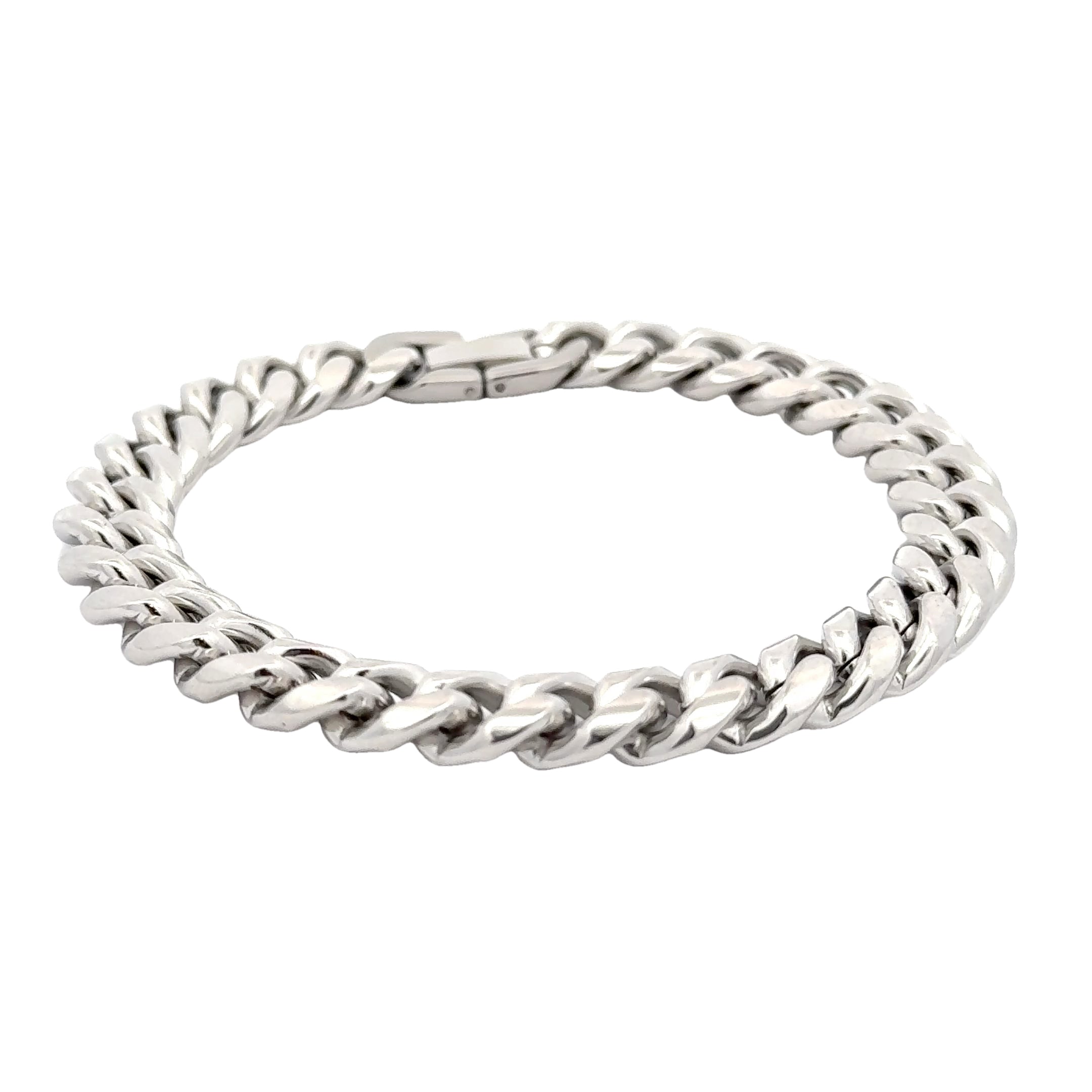 Cuban Chain Link Bracelet, 10mm