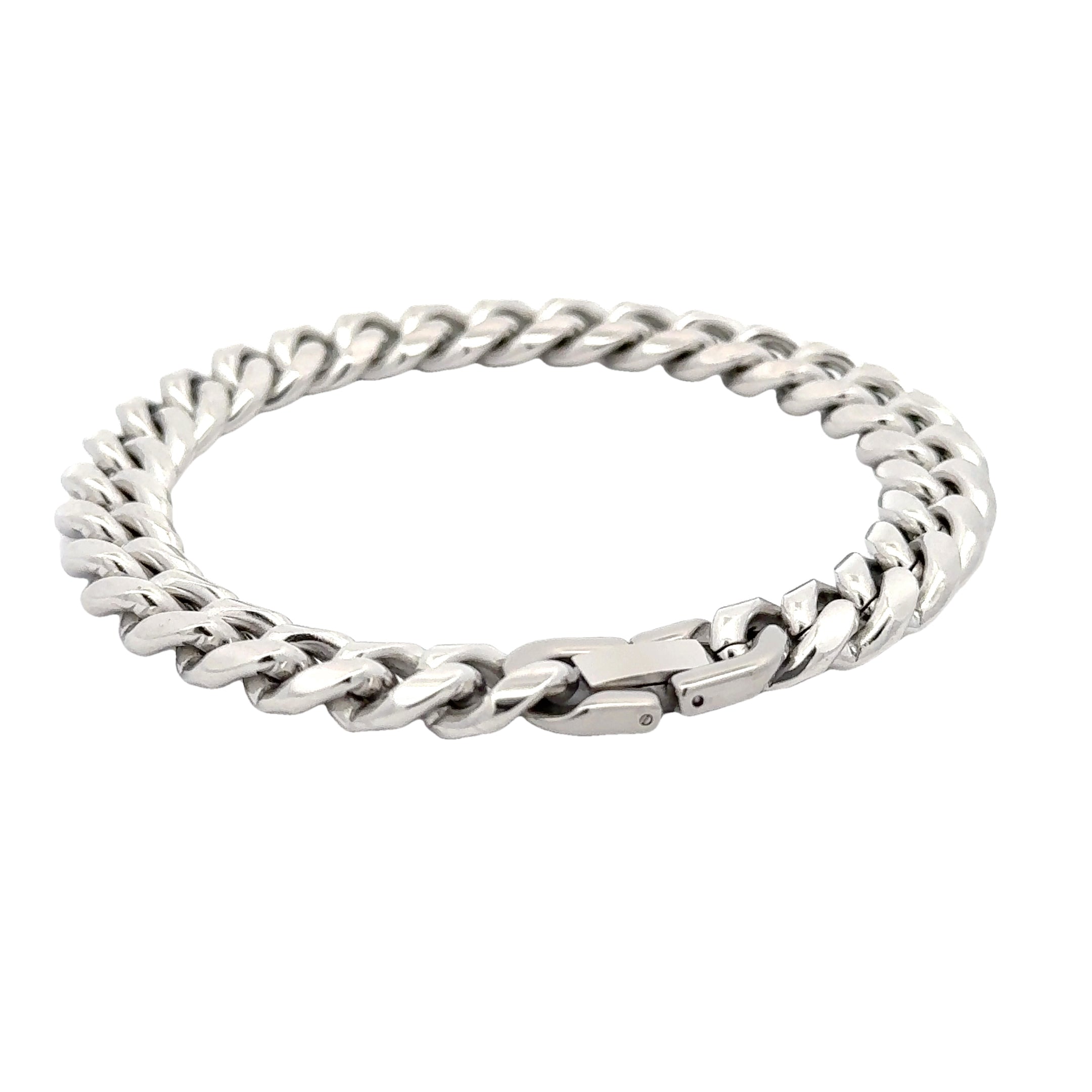 Cuban Chain Link Bracelet, 10mm