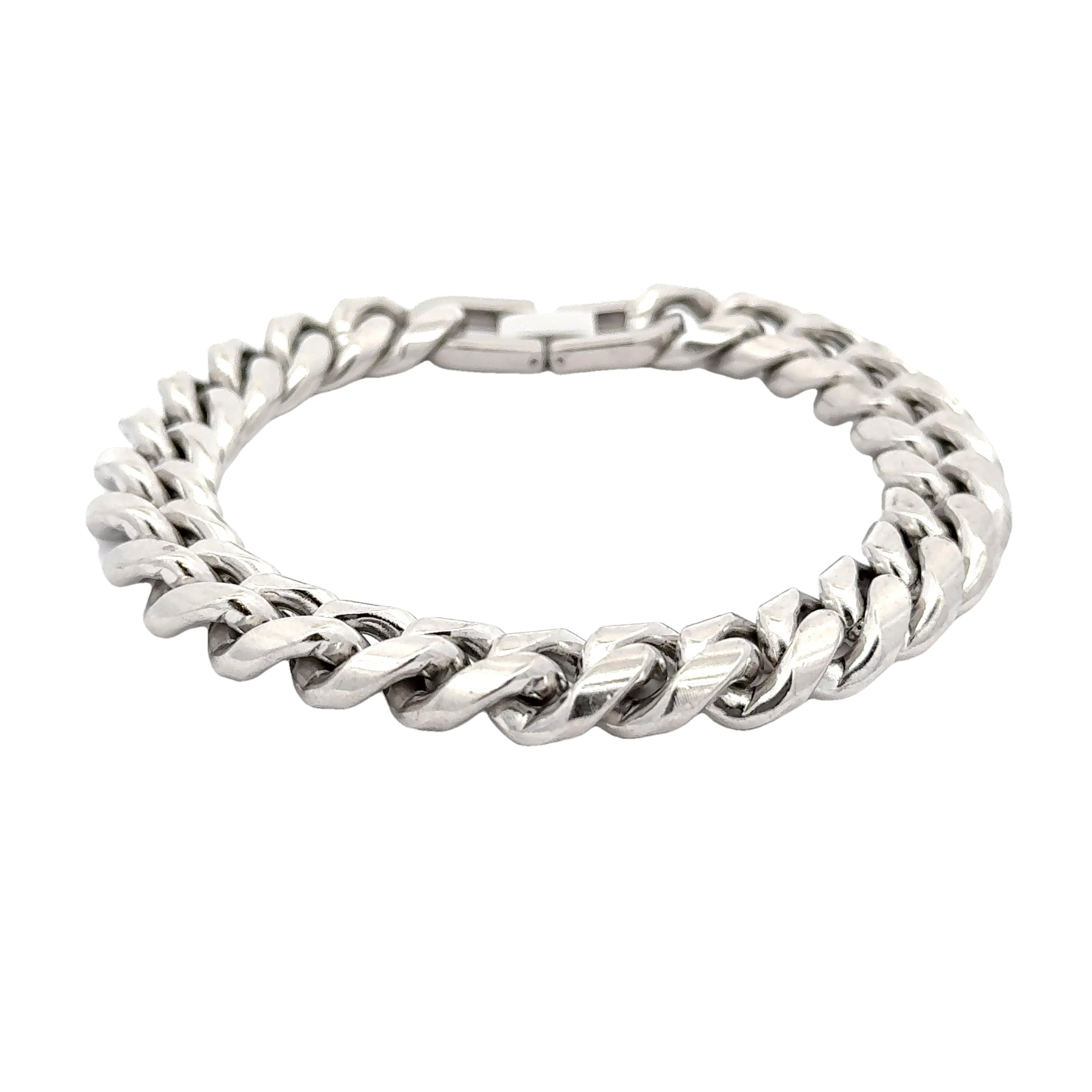 Cuban Chain Link Bracelet, 12mm