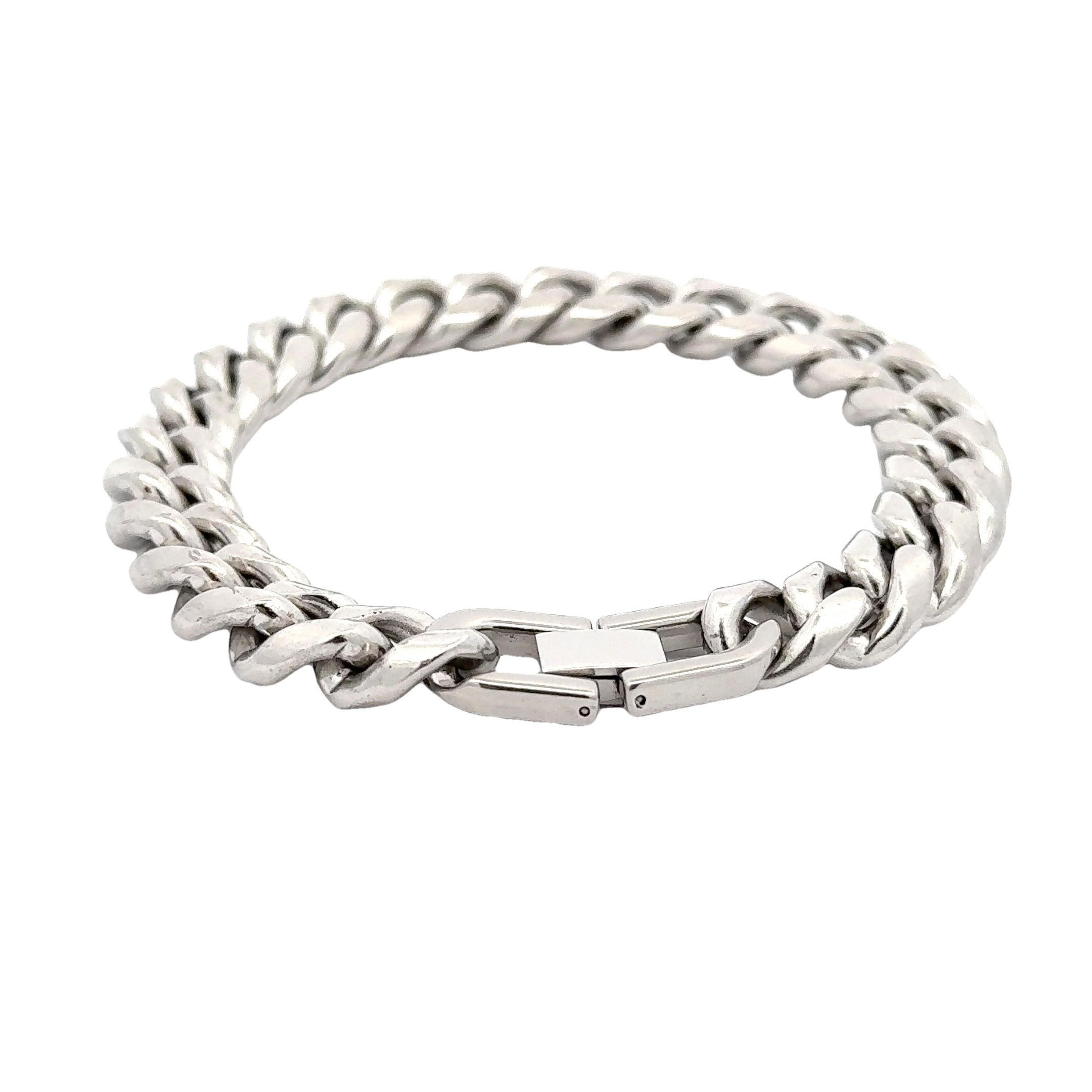 Cuban Chain Link Bracelet, 12mm