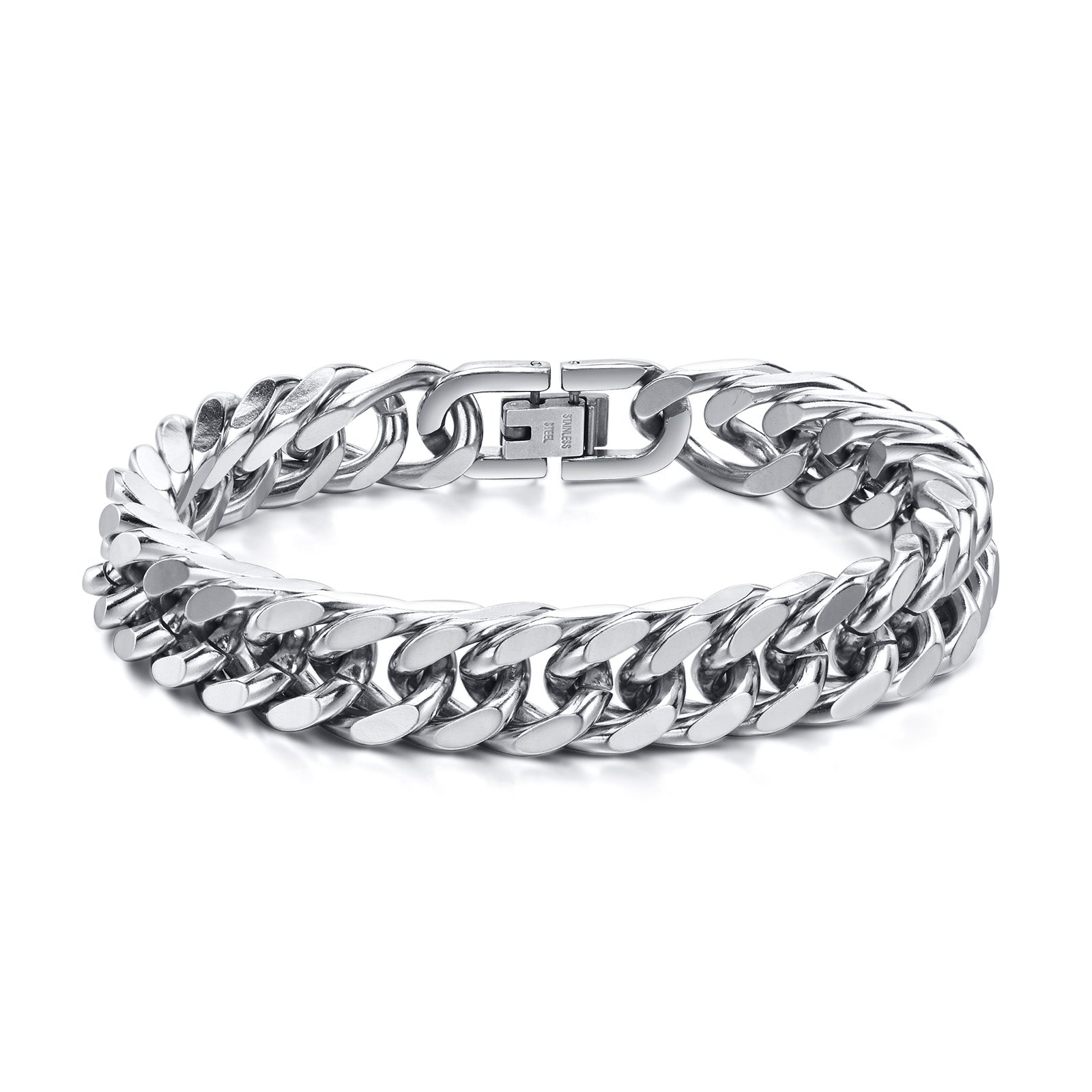 Compact Curb Chain Bracelet, 10mm