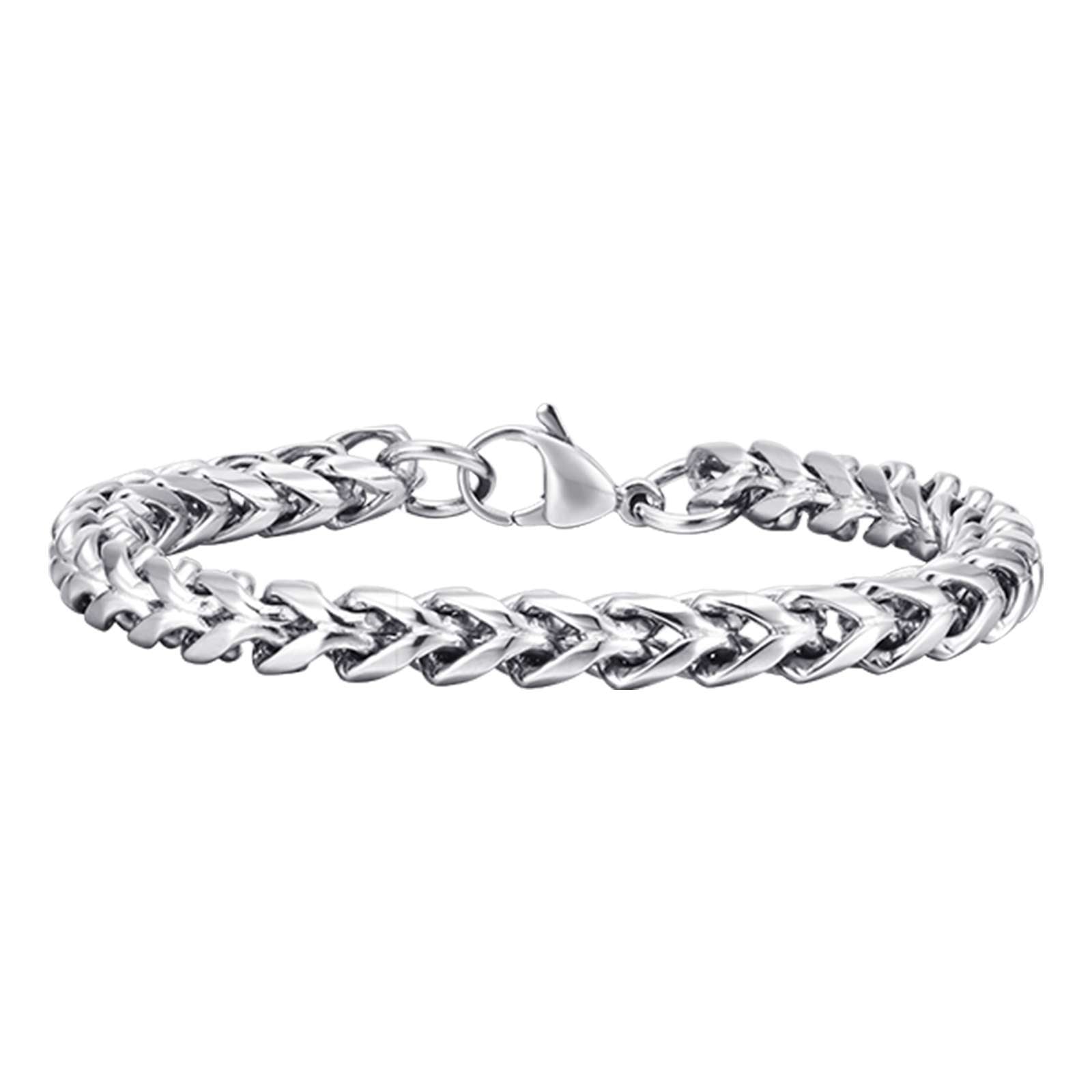 Box Foxtail Chain Link Bracelet, 6mm