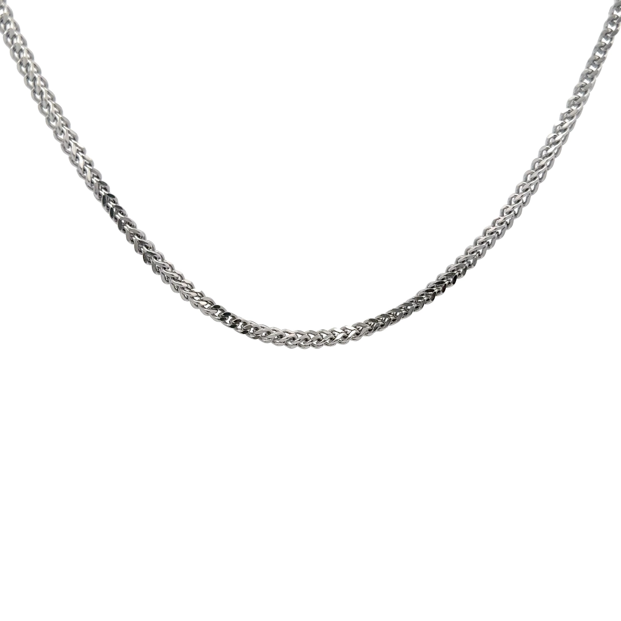 Foxtail Chain Necklace, Silver, 3mm