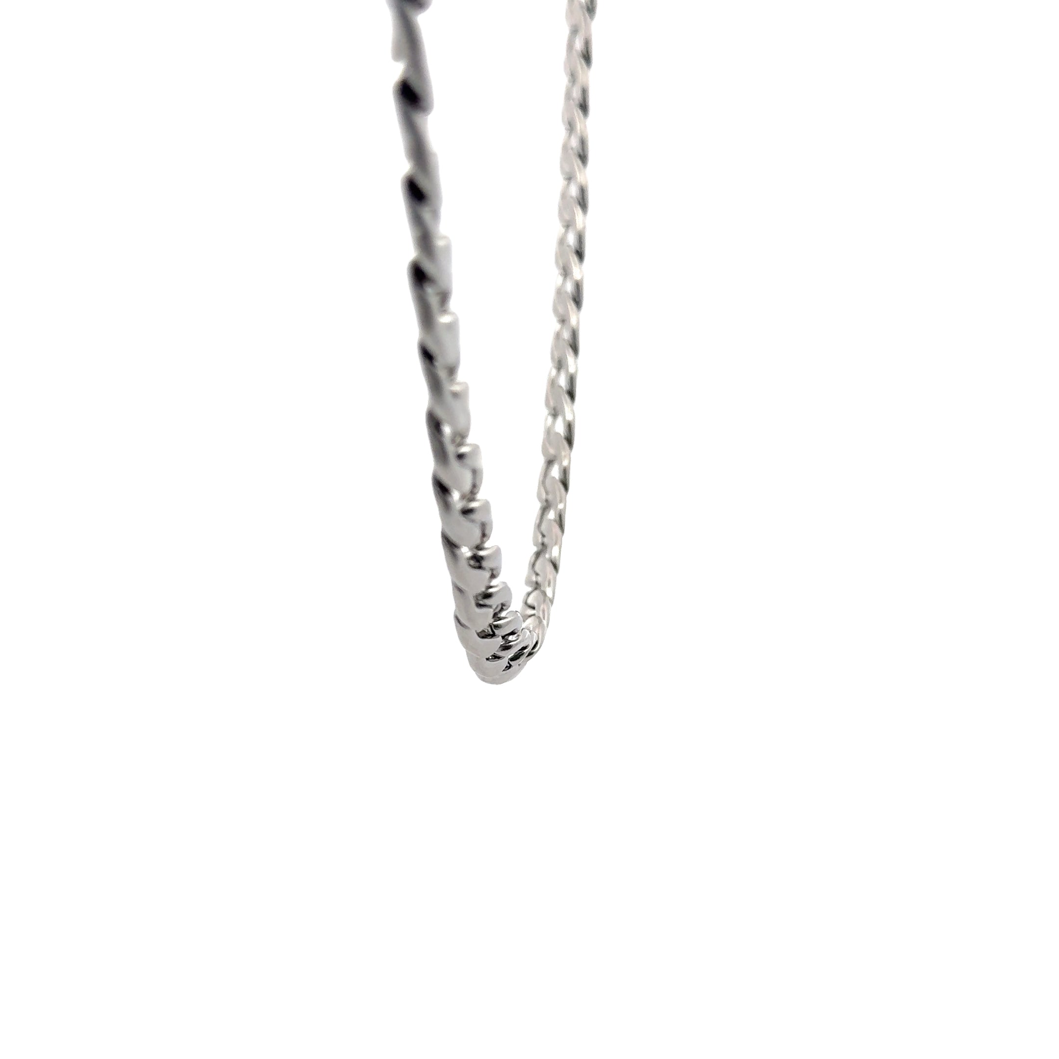 Curb Chain Necklace, Silver, 9mm