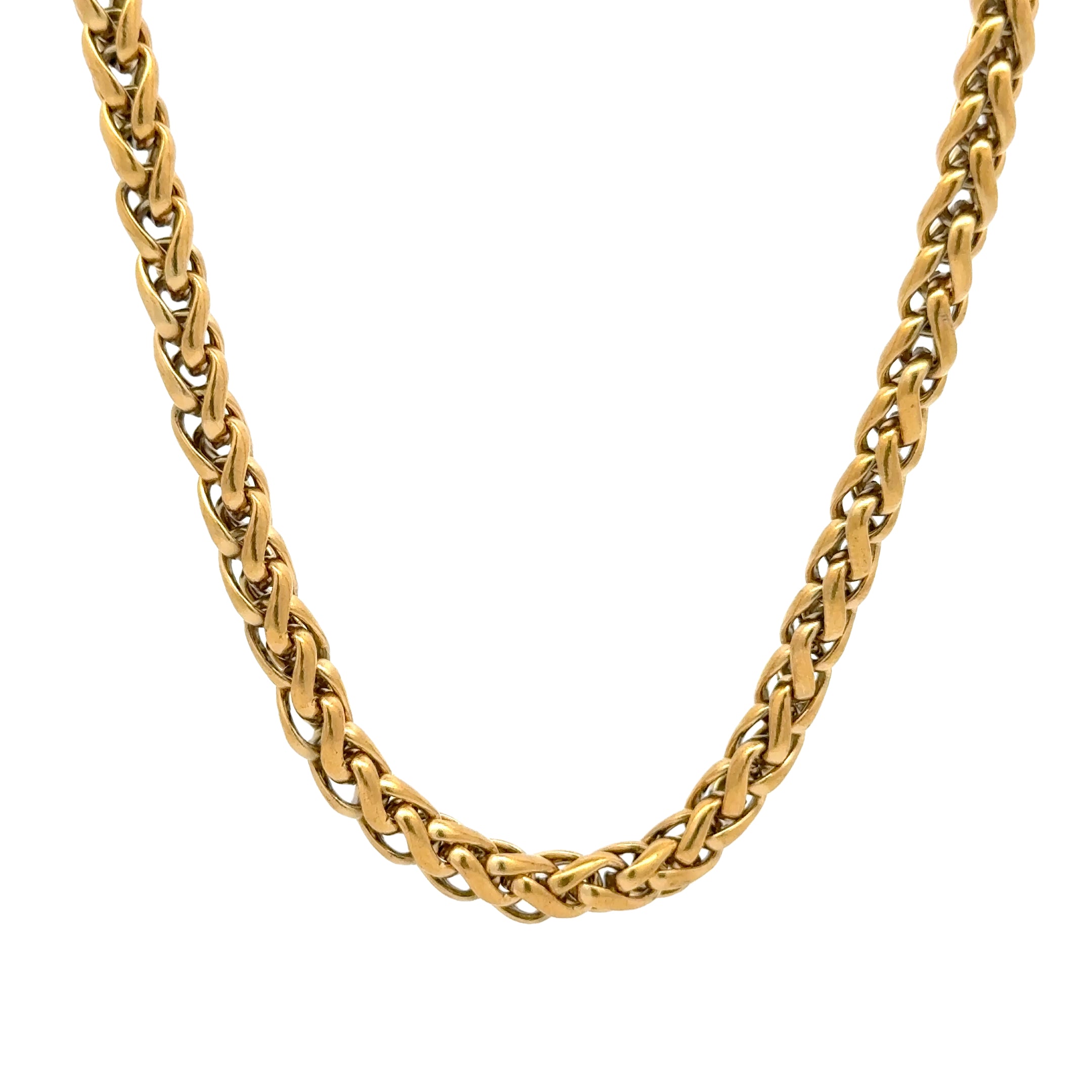 Gold Wheat Chain Necklace, 5mm