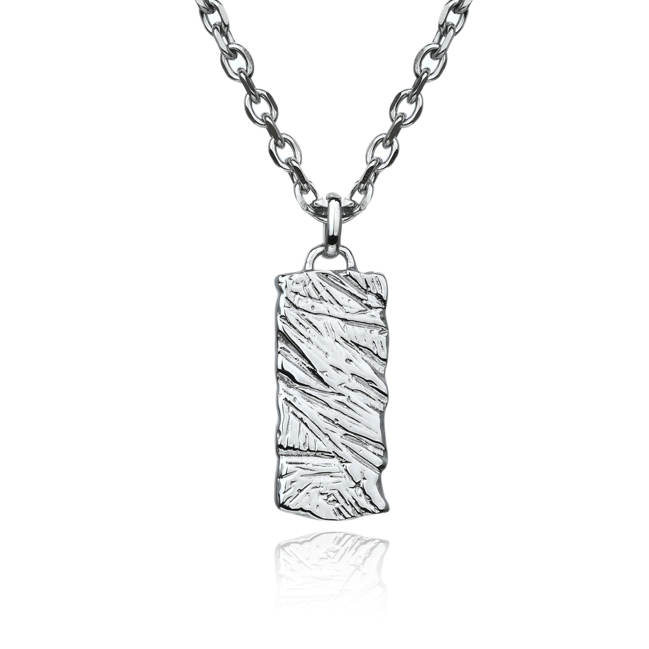 Scratched Pendant Necklace