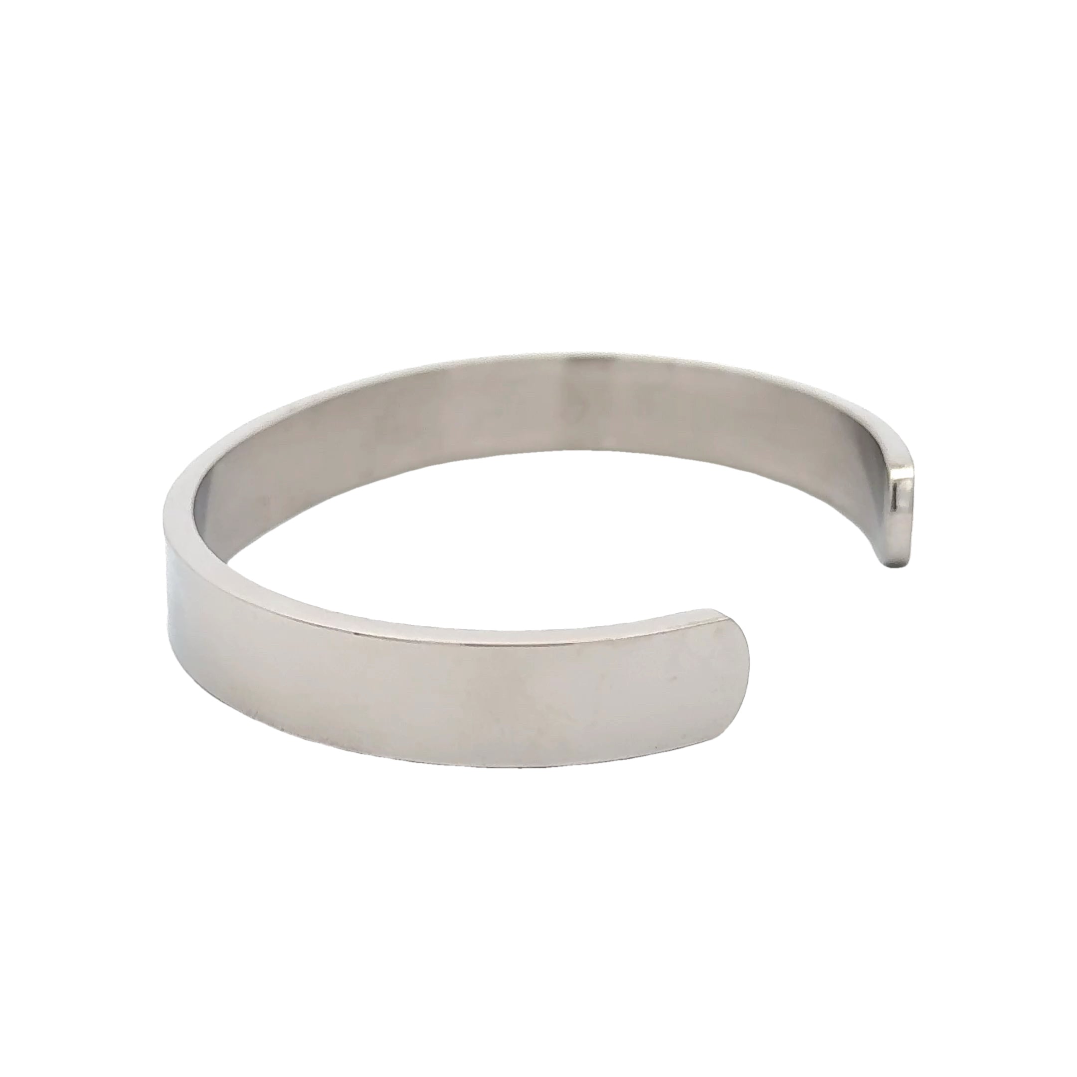 Men's Silver Cuff Bracelet, 10mm