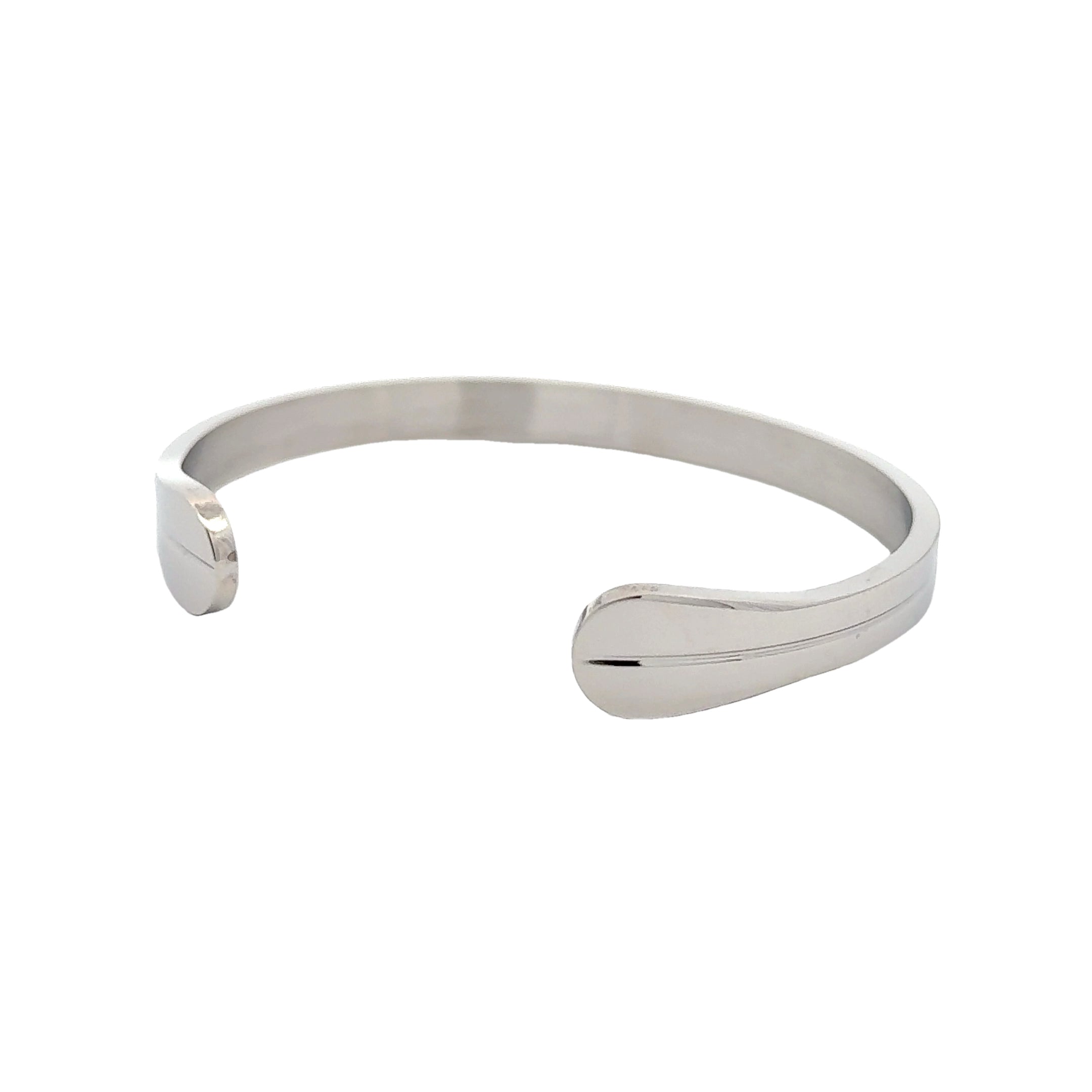 Men's Silver Cuff Bracelet, 10.5mm