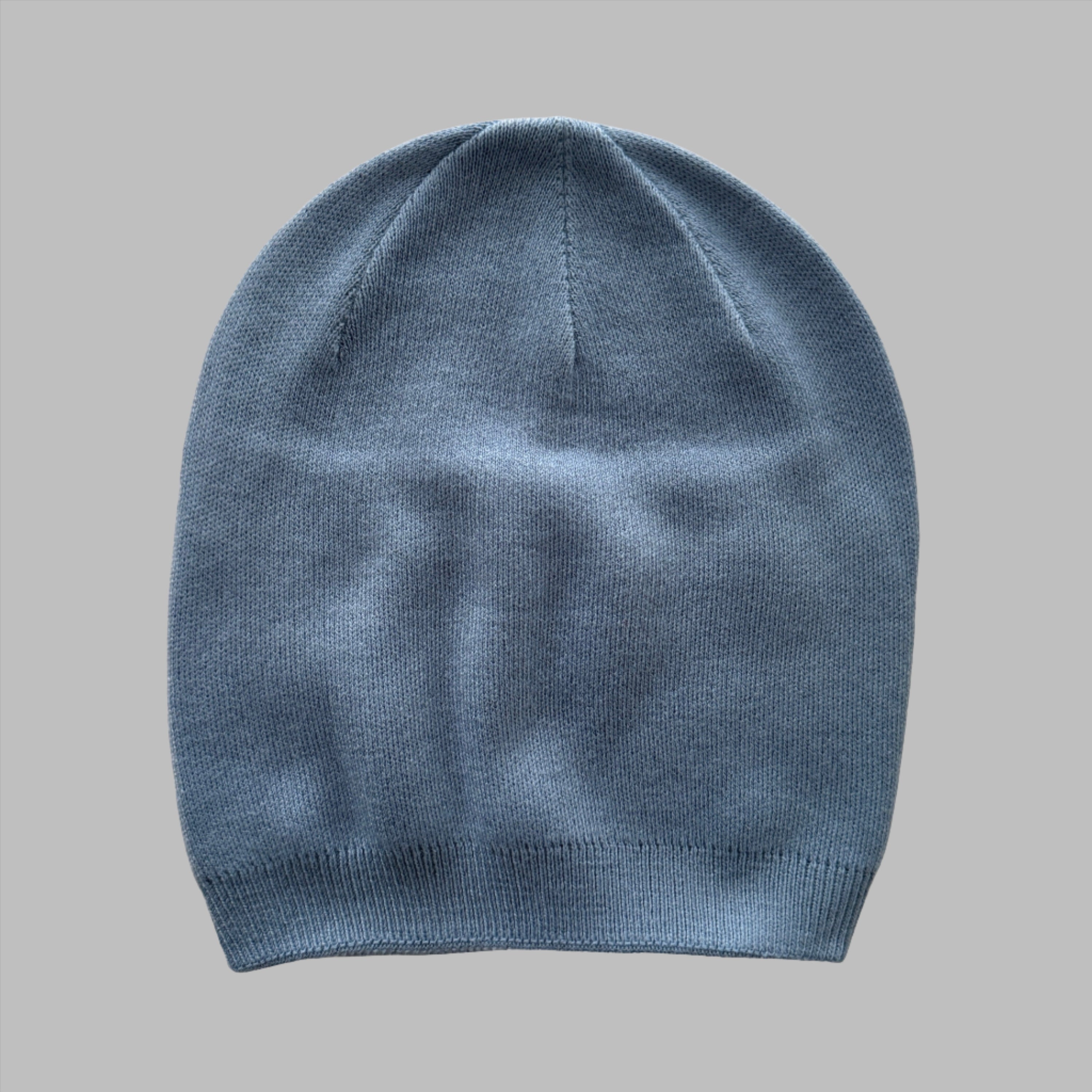 mens blue cashmere beanie