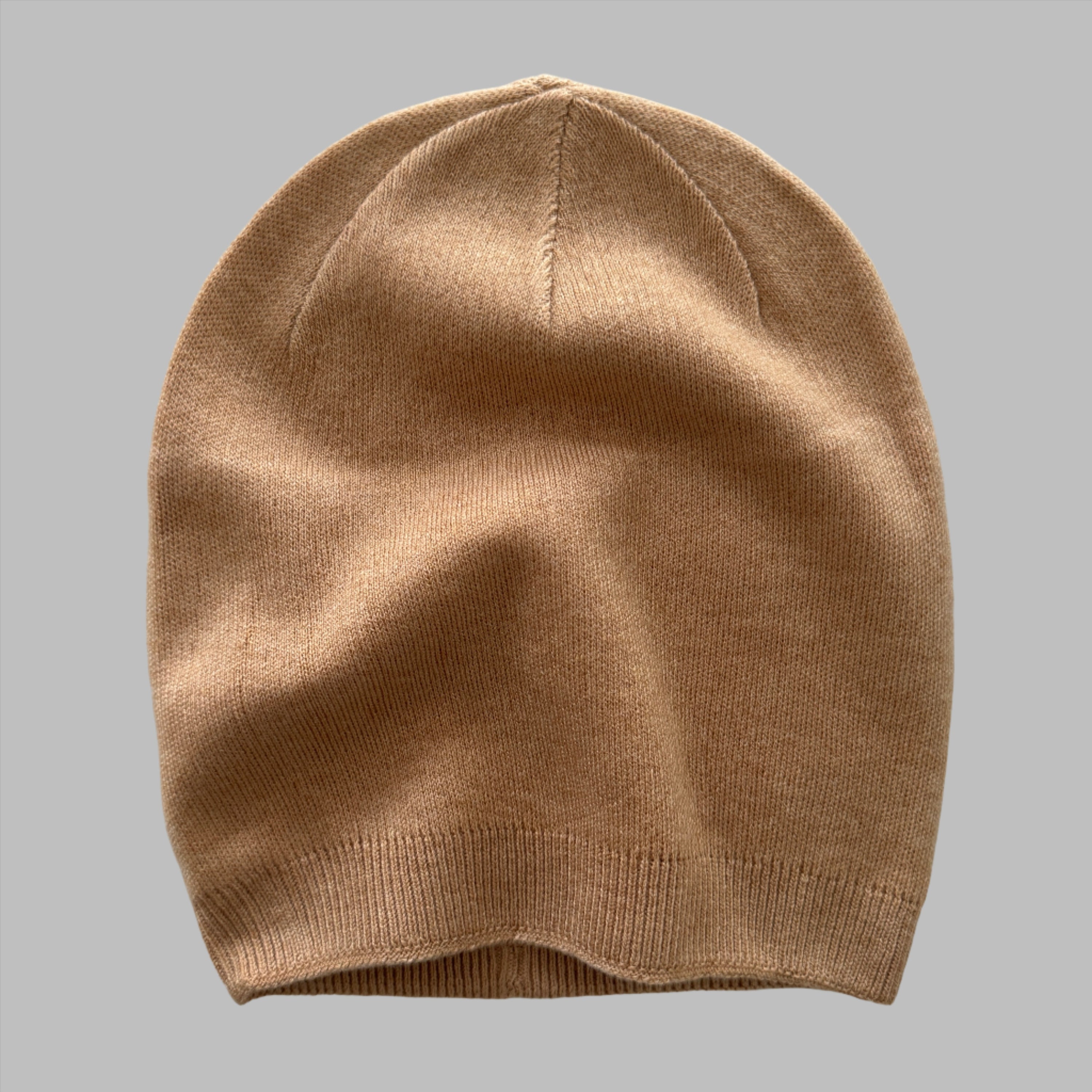 mens beige khaki cashmere beanie