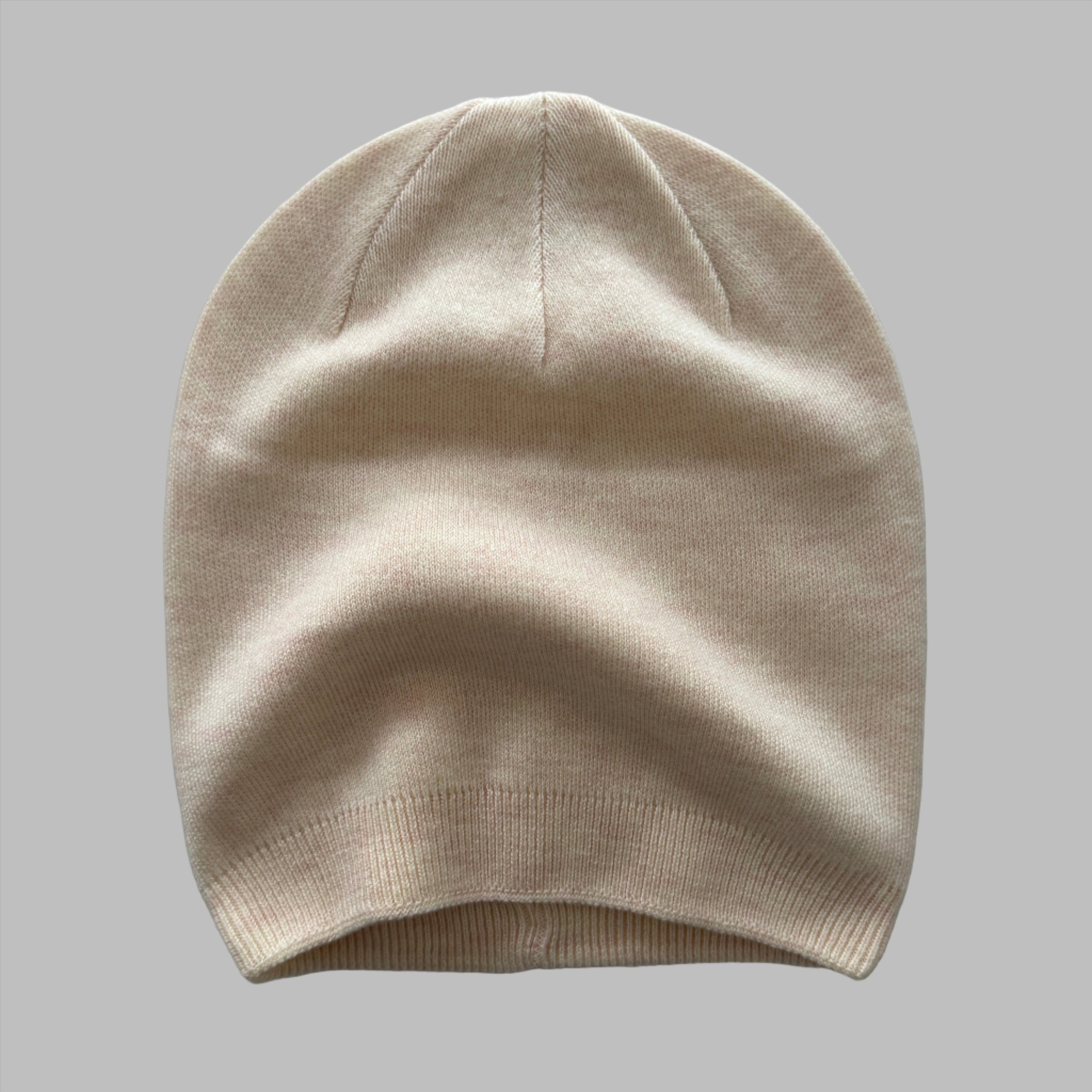 mens beige cashmere beanie