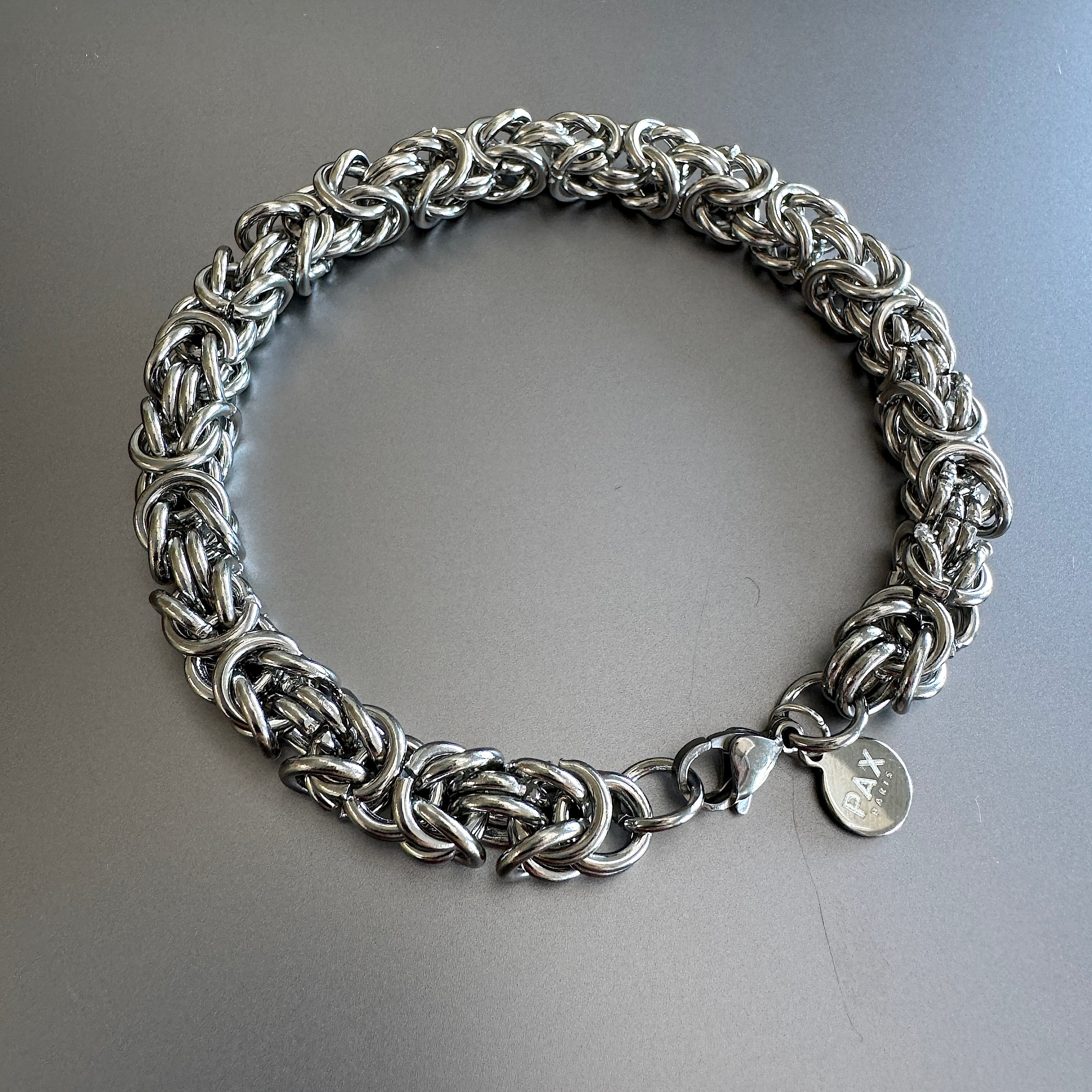 Mesh Stainless Silver Bracelet, 9mm