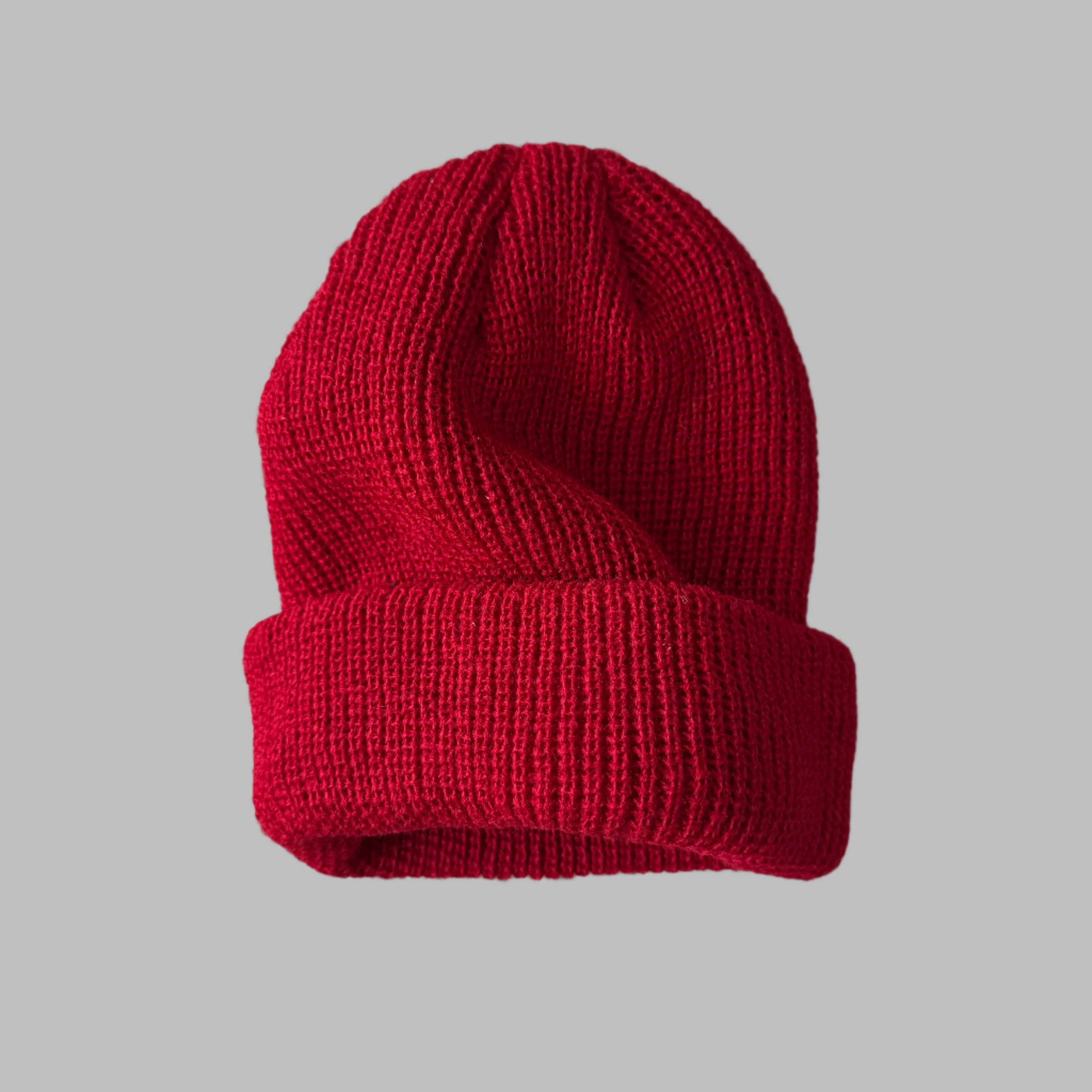 red Skullcap fisherman beanie mens