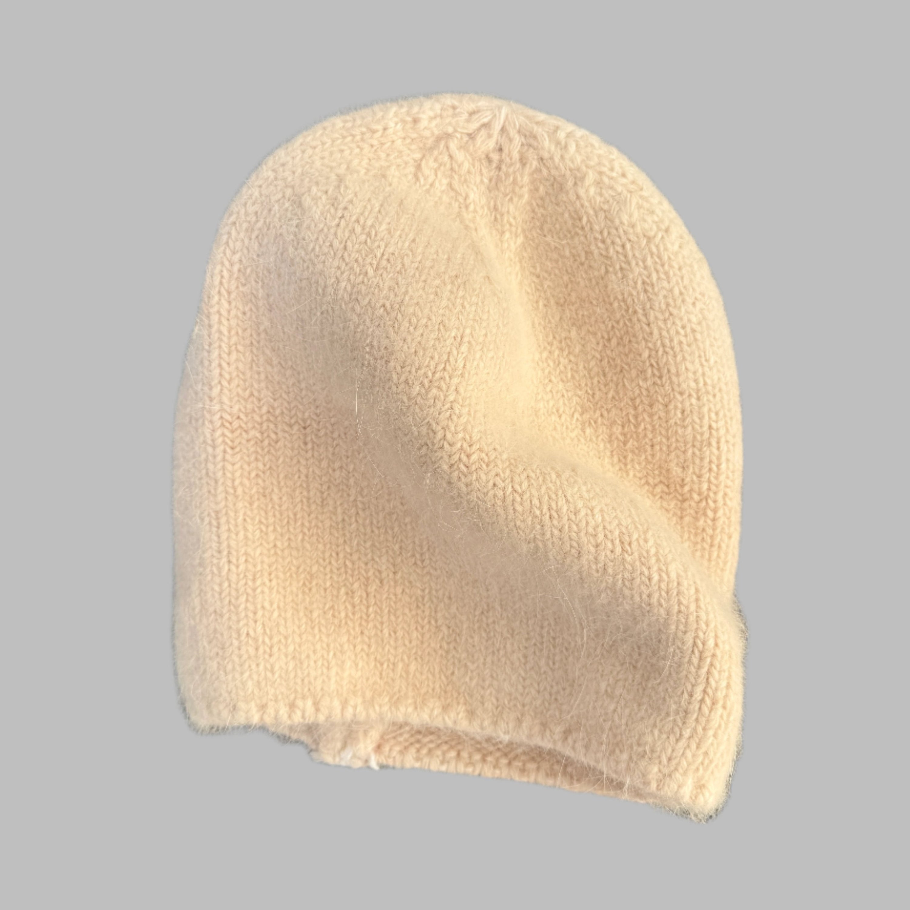 Fuzzy Knit Beanie