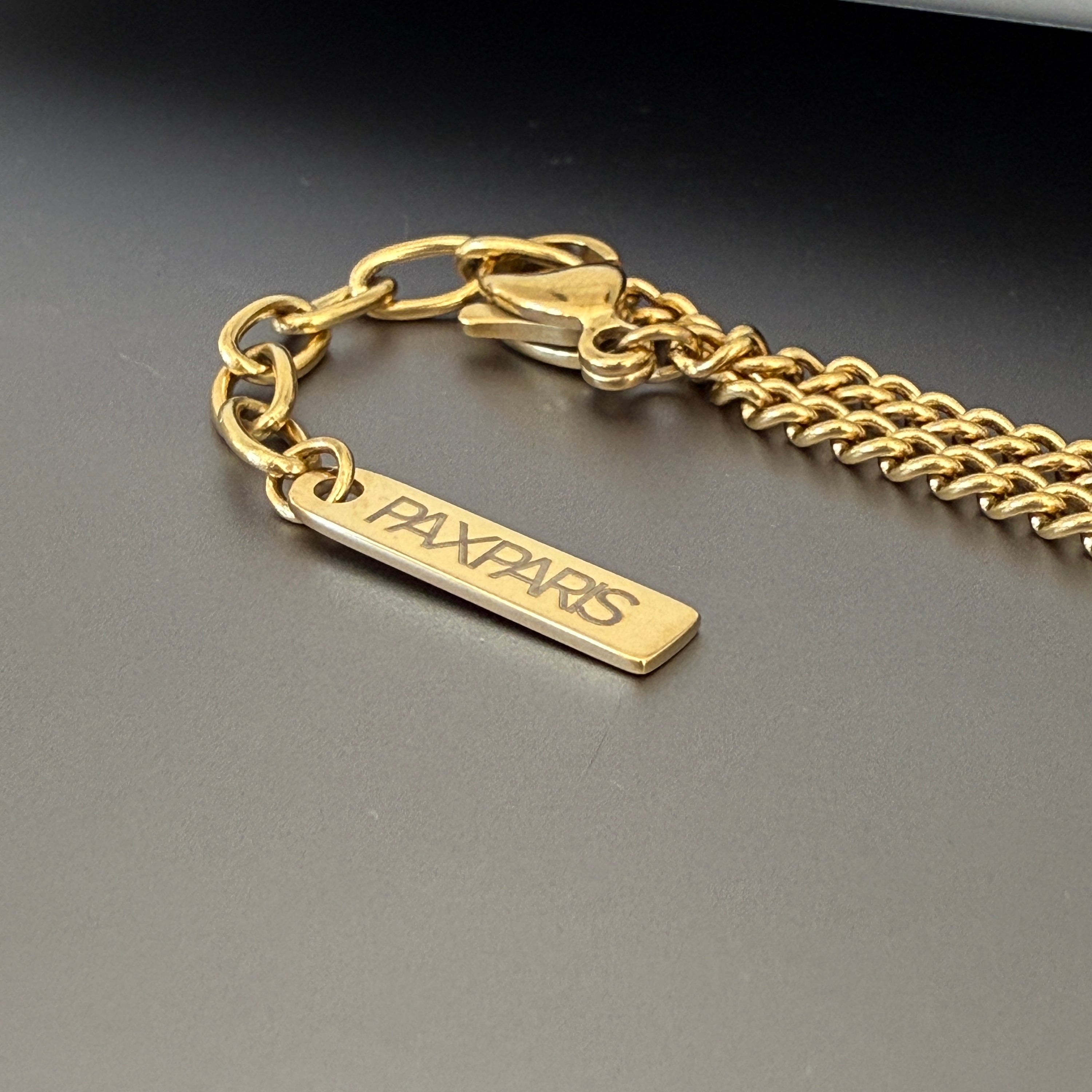 Gold-coated Bar Pendant Necklace