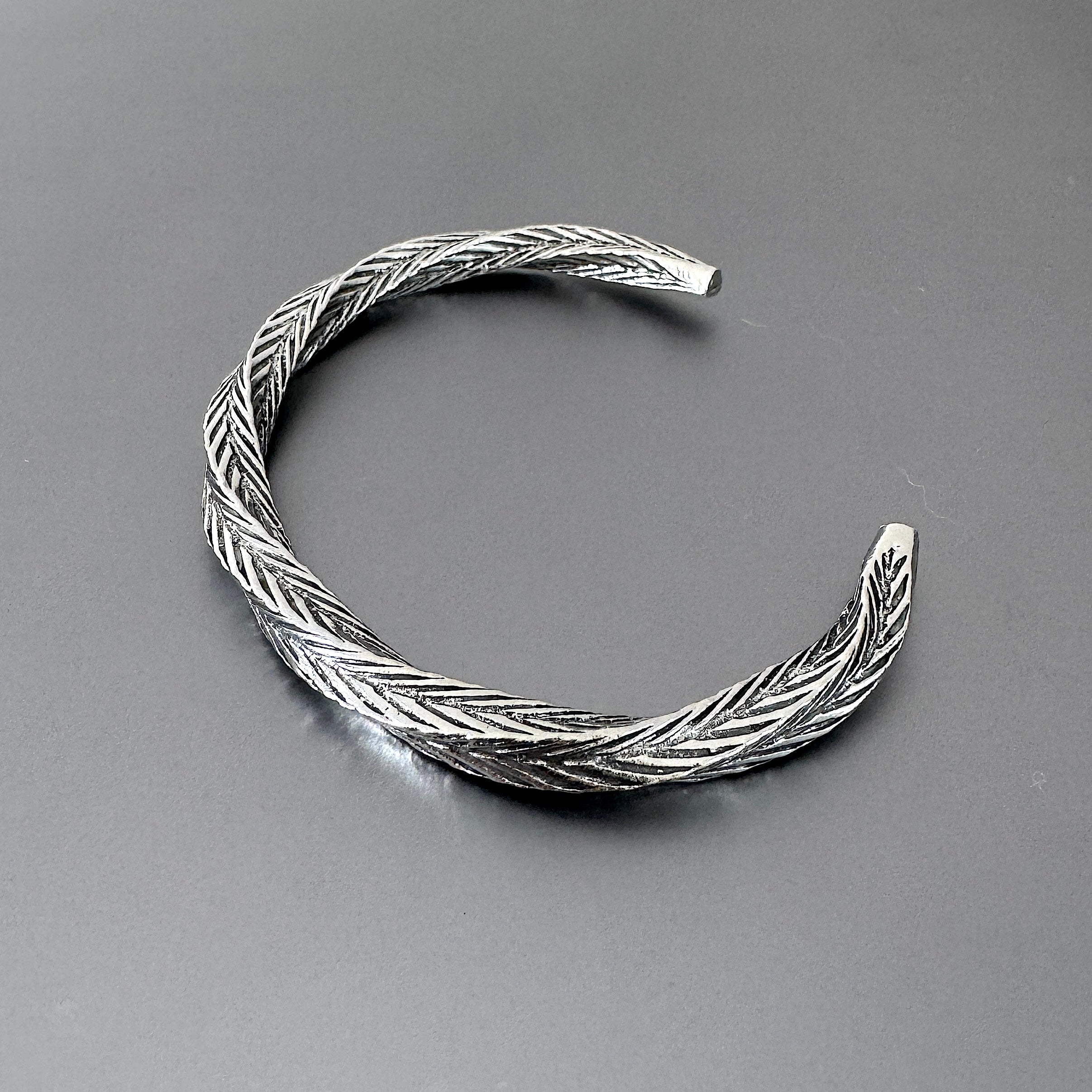 Twisted Textured Cuff Bracelet, 6mm