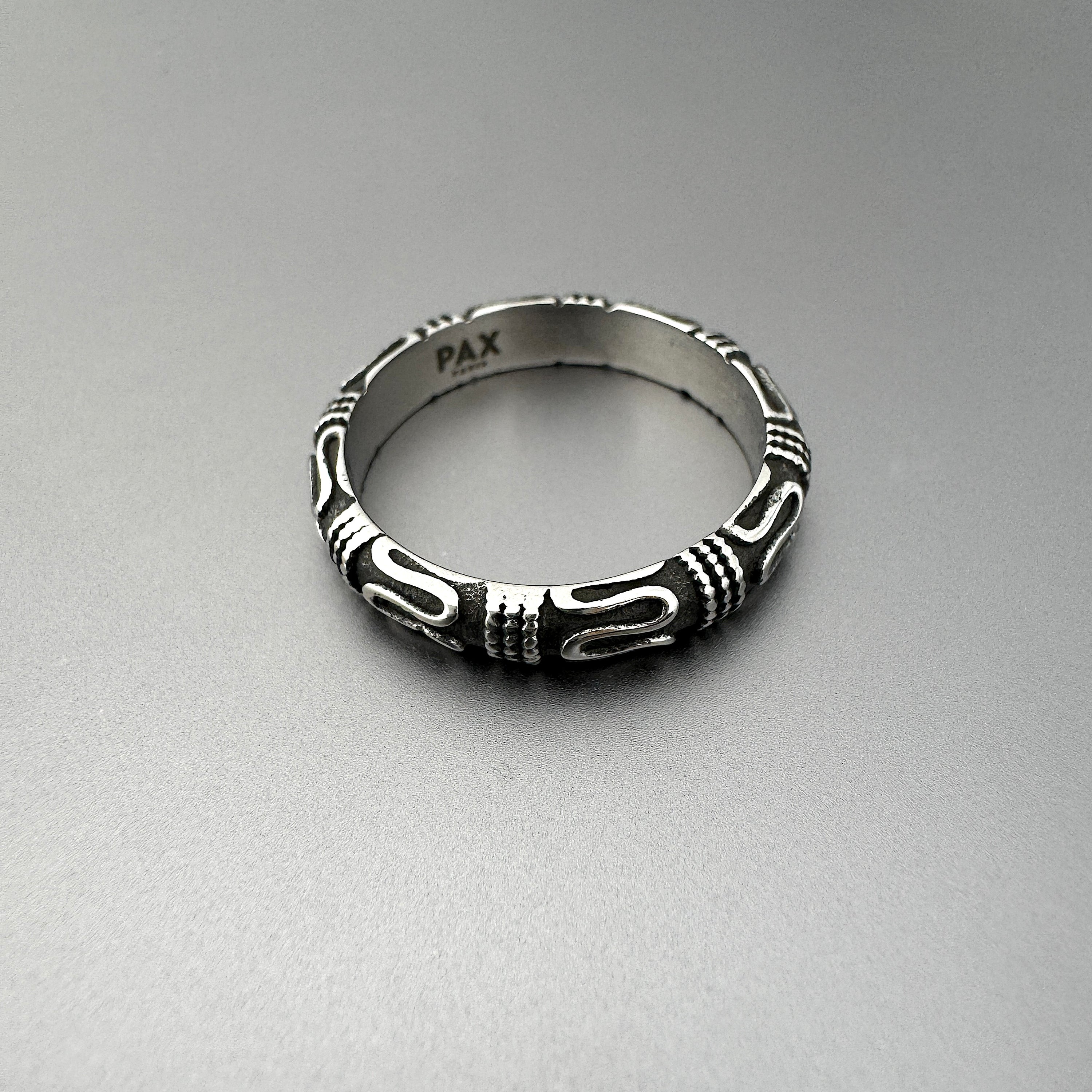 Textured Fashion Steel Ring