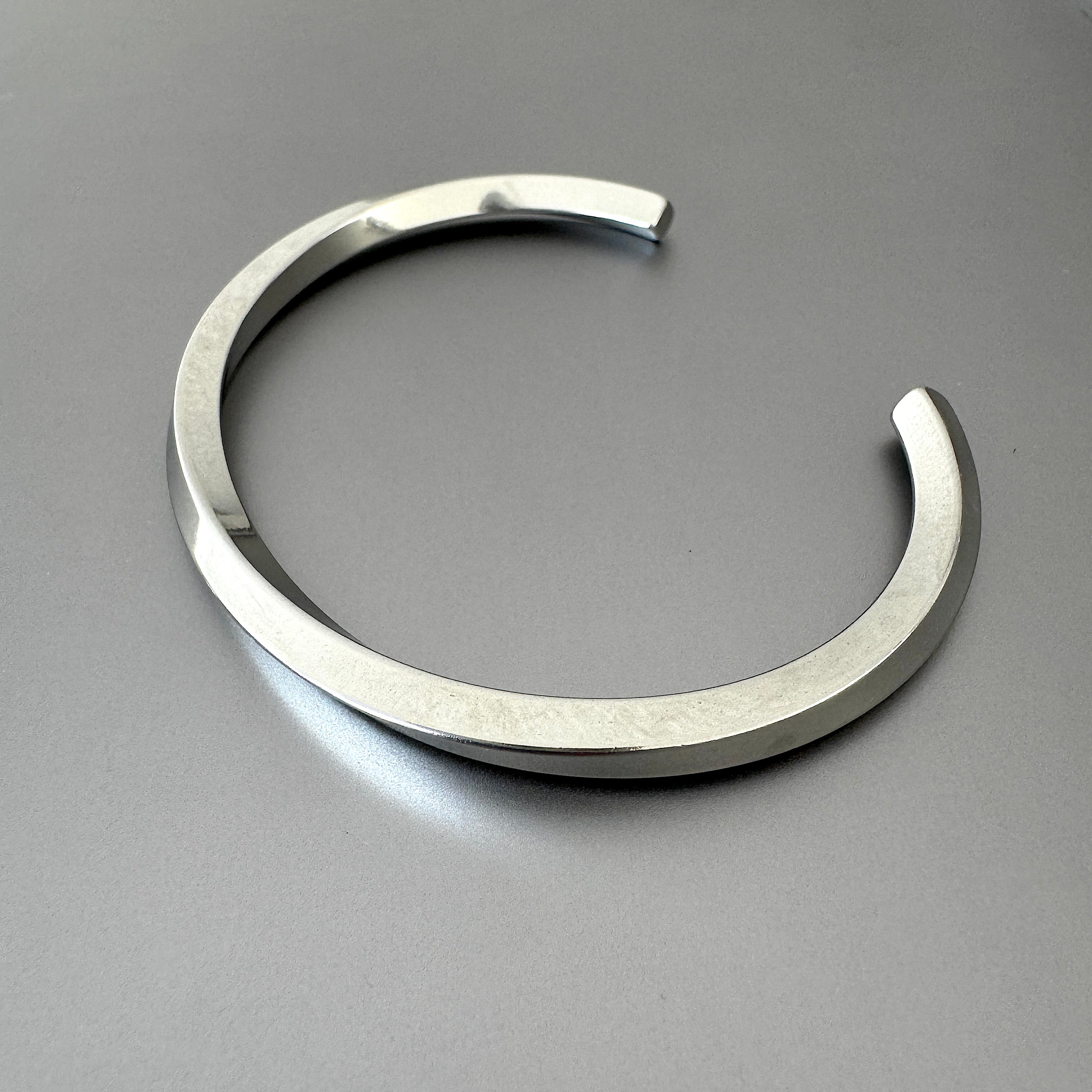 Twisted Stainless Cuff Bracelet, 4mm