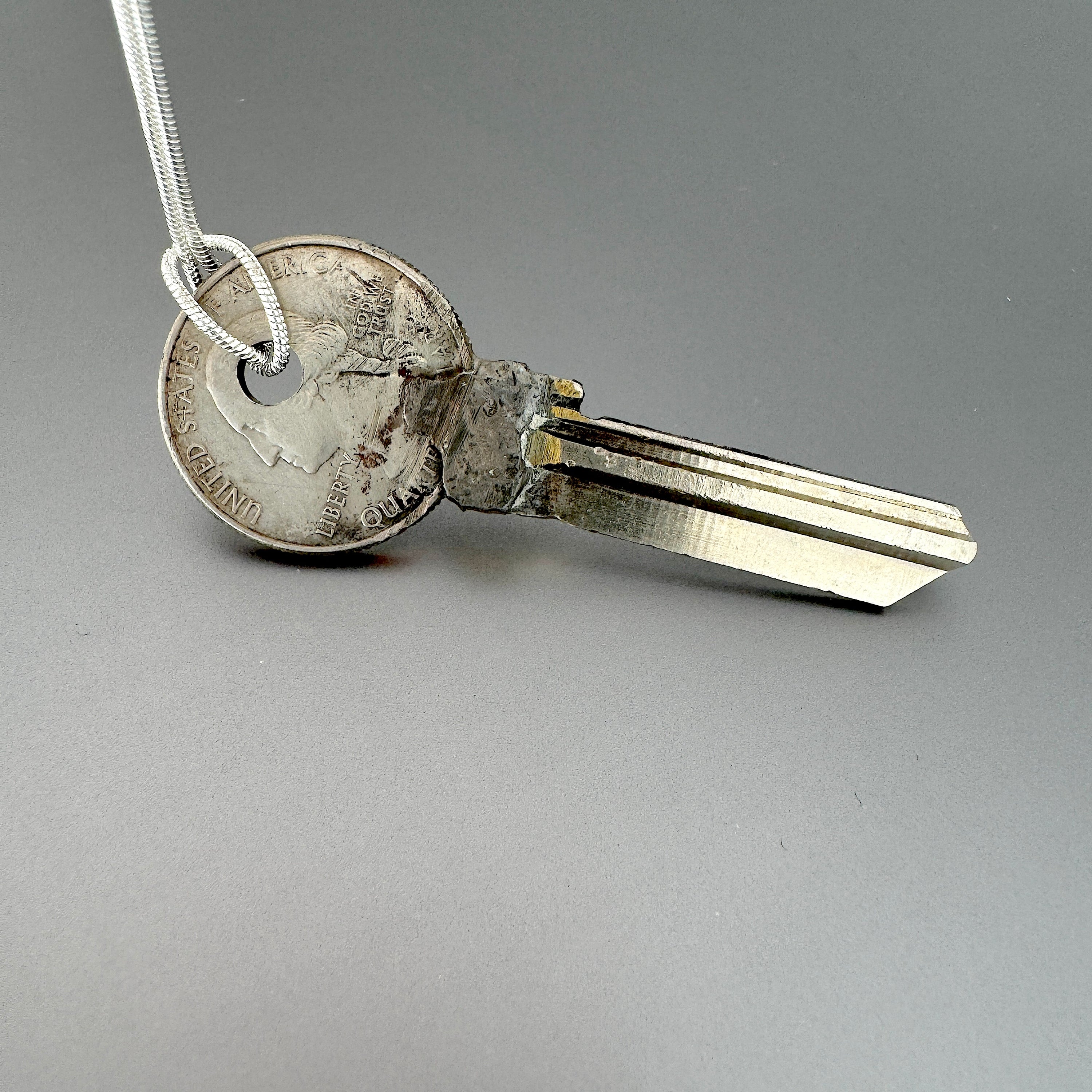 Quarter Key Blade Pendant