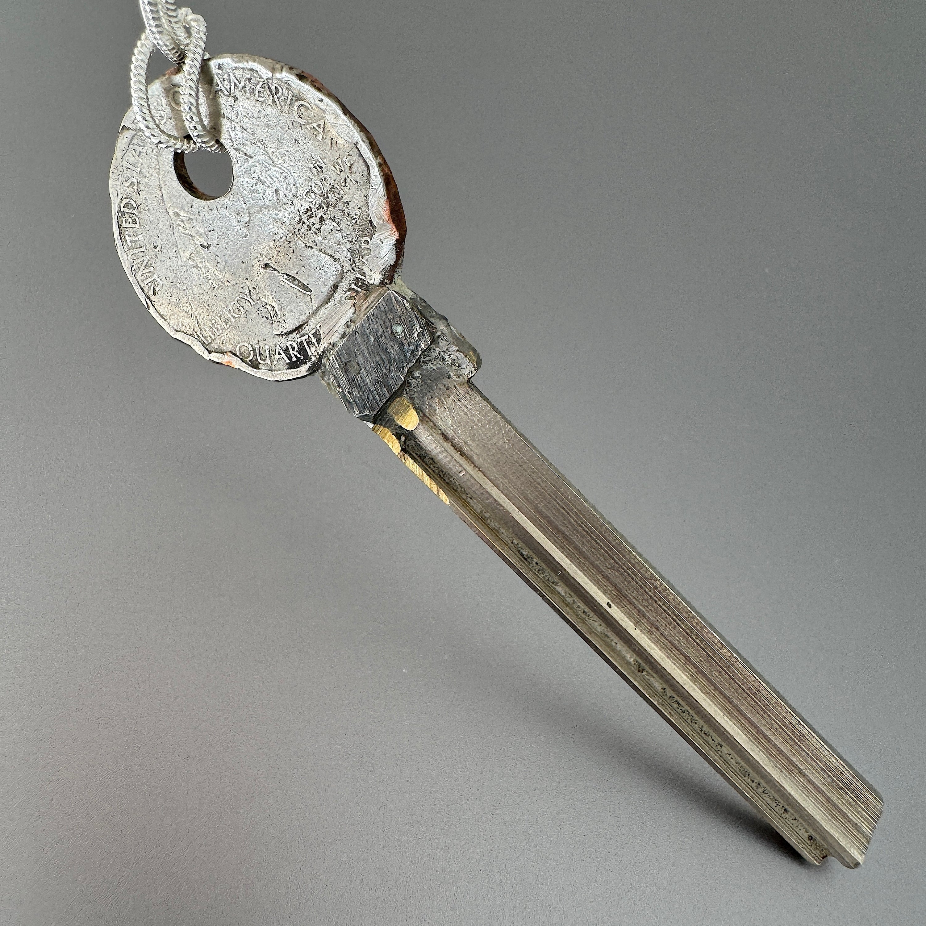 Quarter Key Long Blade Pendant