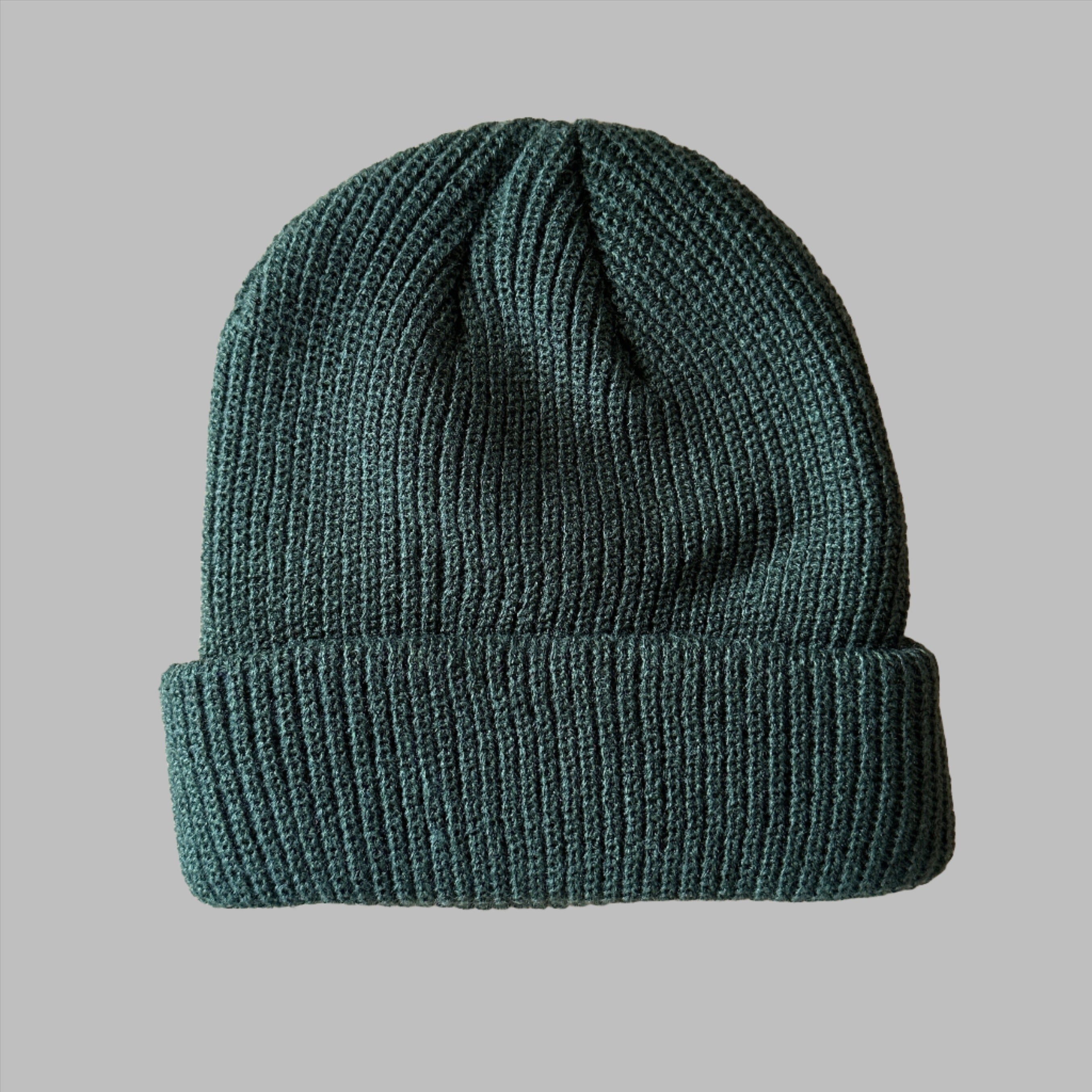 mens green skullcap beanie