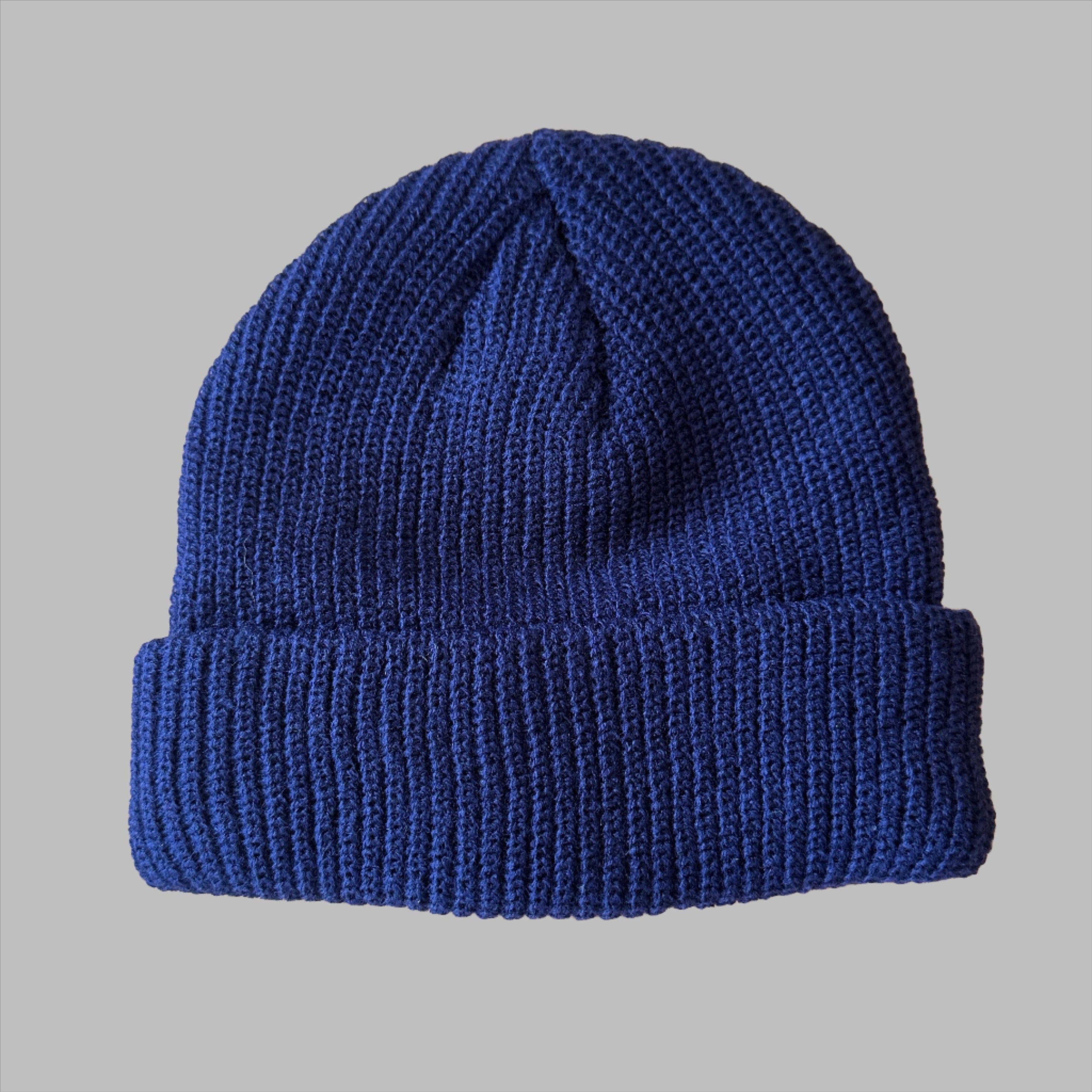 Navy blue skullcap beanie stretch