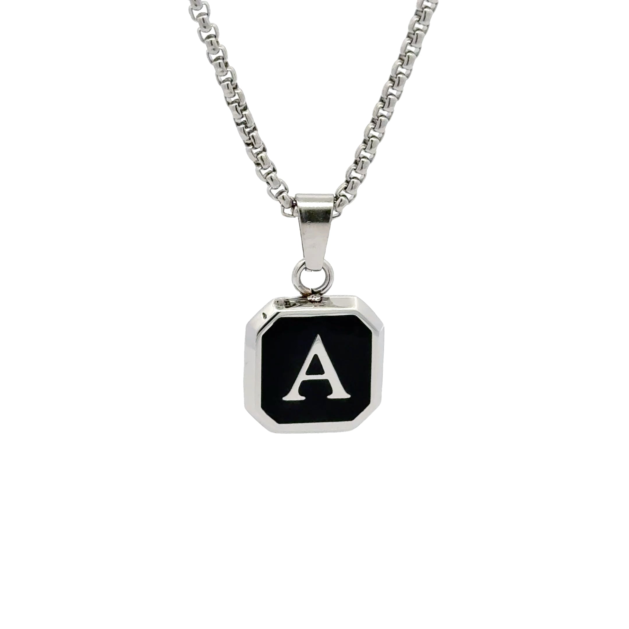 Initial Letter Pendant Necklace A-Z