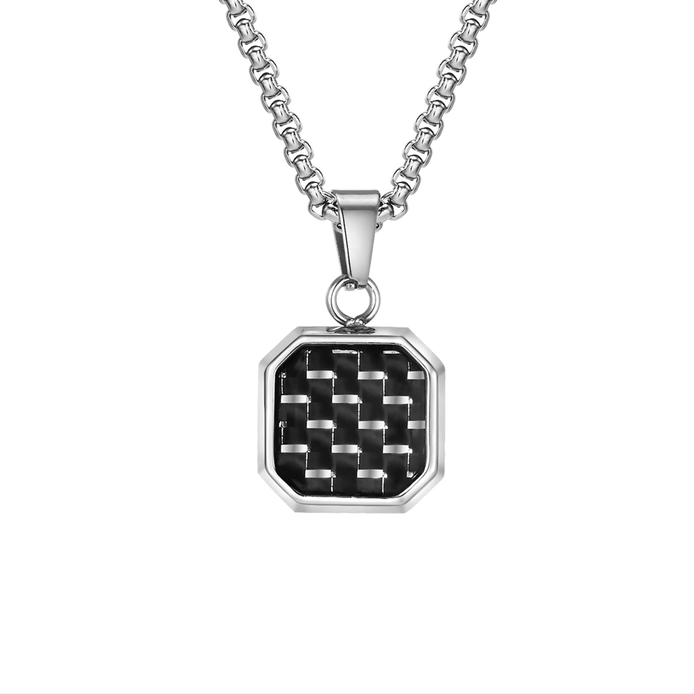 Octagonal Amulet - Carbon Fiber