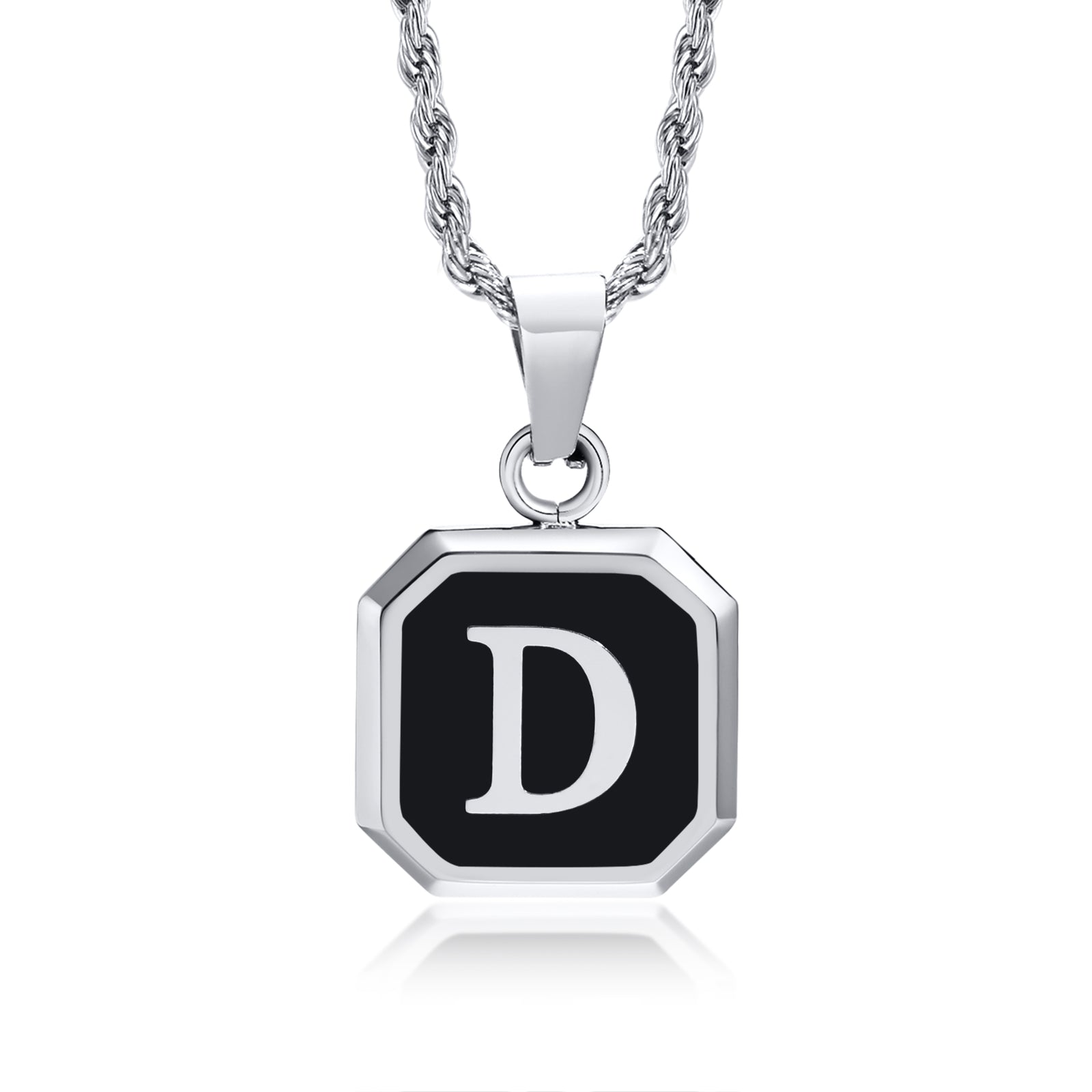 Initial Letter Pendant Necklace A-Z