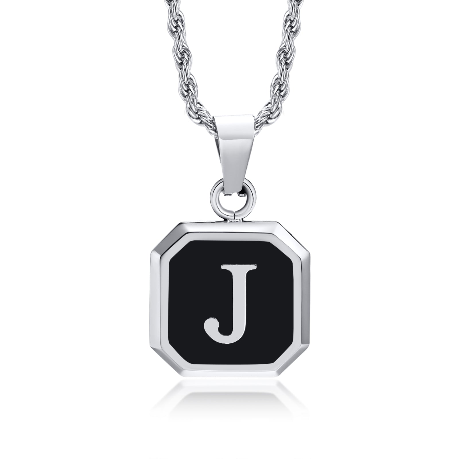 Initial Letter Pendant Necklace A-Z