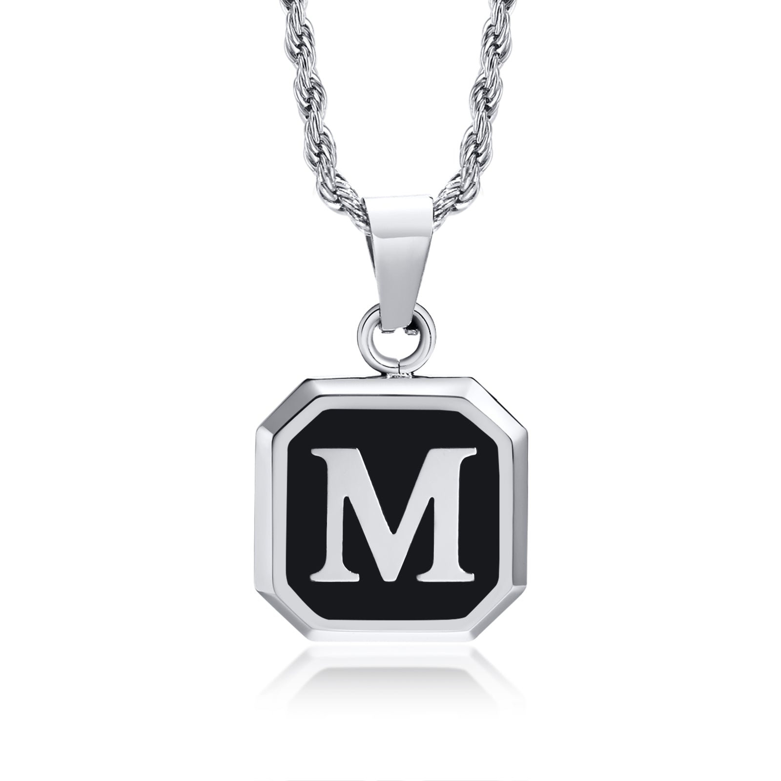 Initial Letter Pendant Necklace A-Z