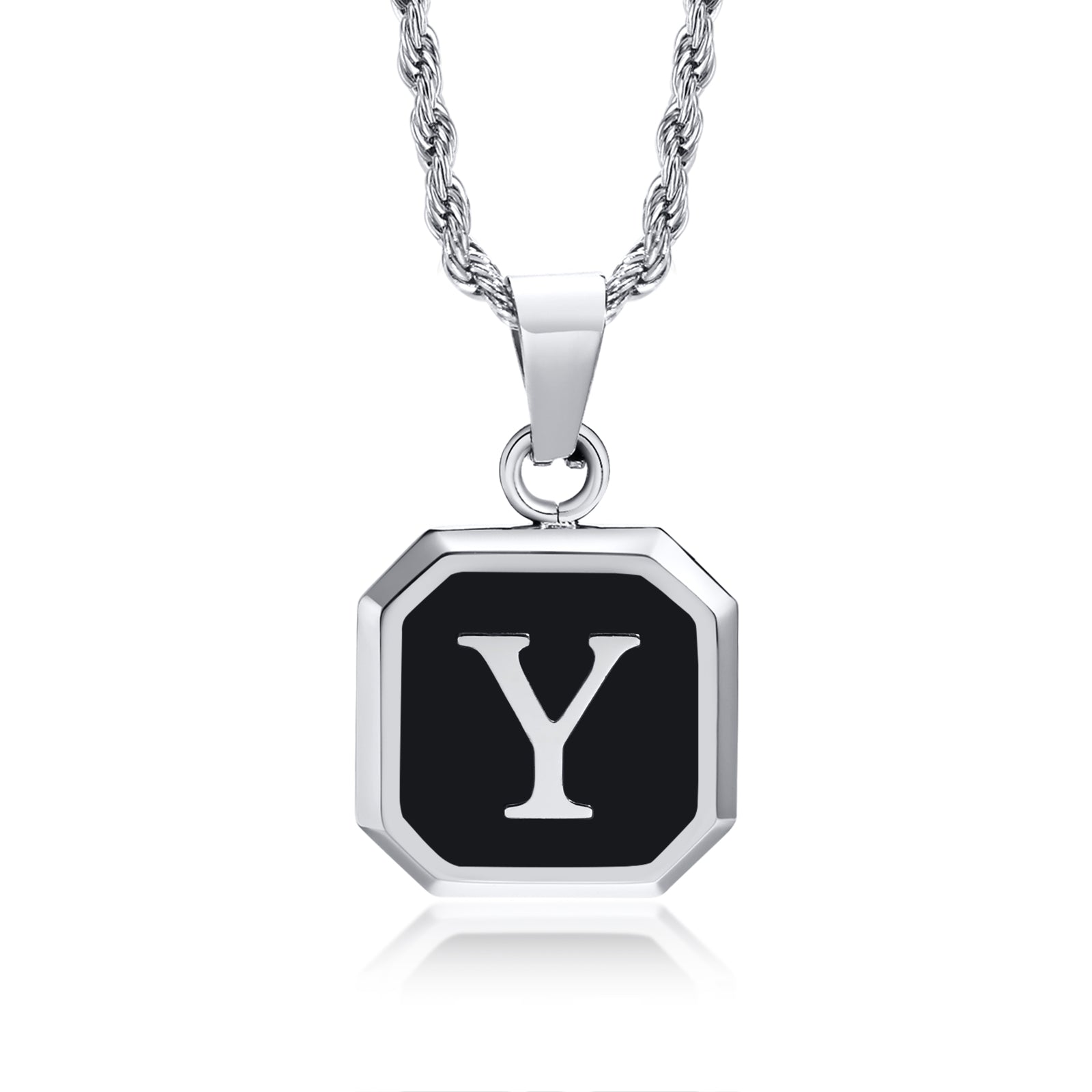 Initial Letter Pendant Necklace A-Z