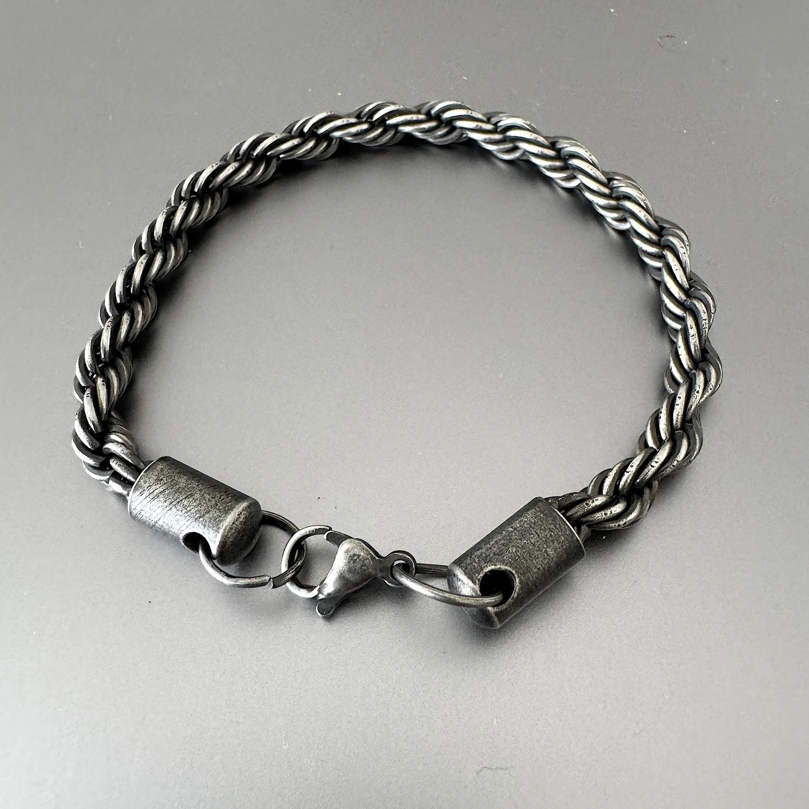 Twisted Rope Chain Bracelet 6mm