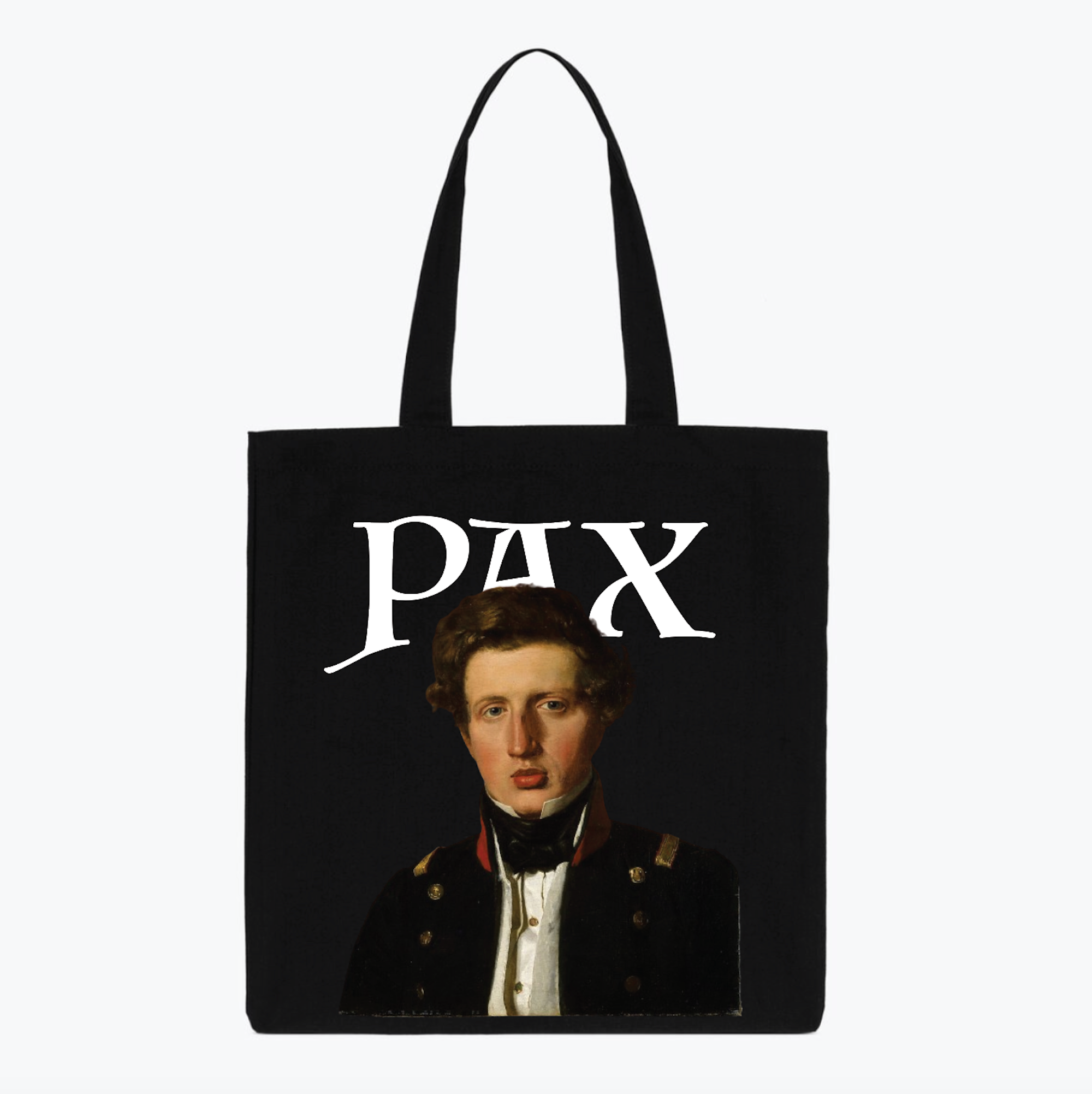 Cotton Tote Bag - Captain with PAX Insignia Black