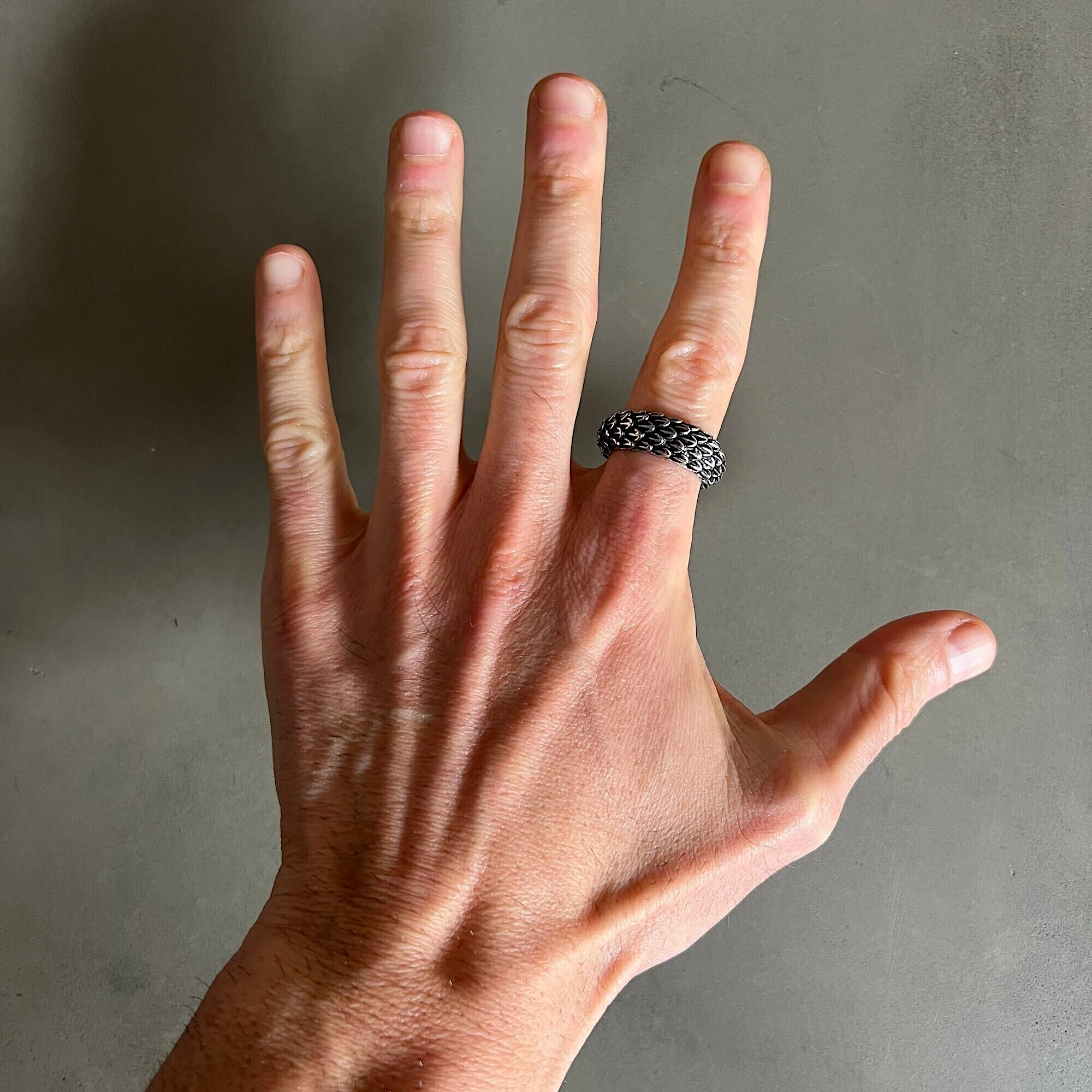 Dragon Scales Ring, 6.5mm