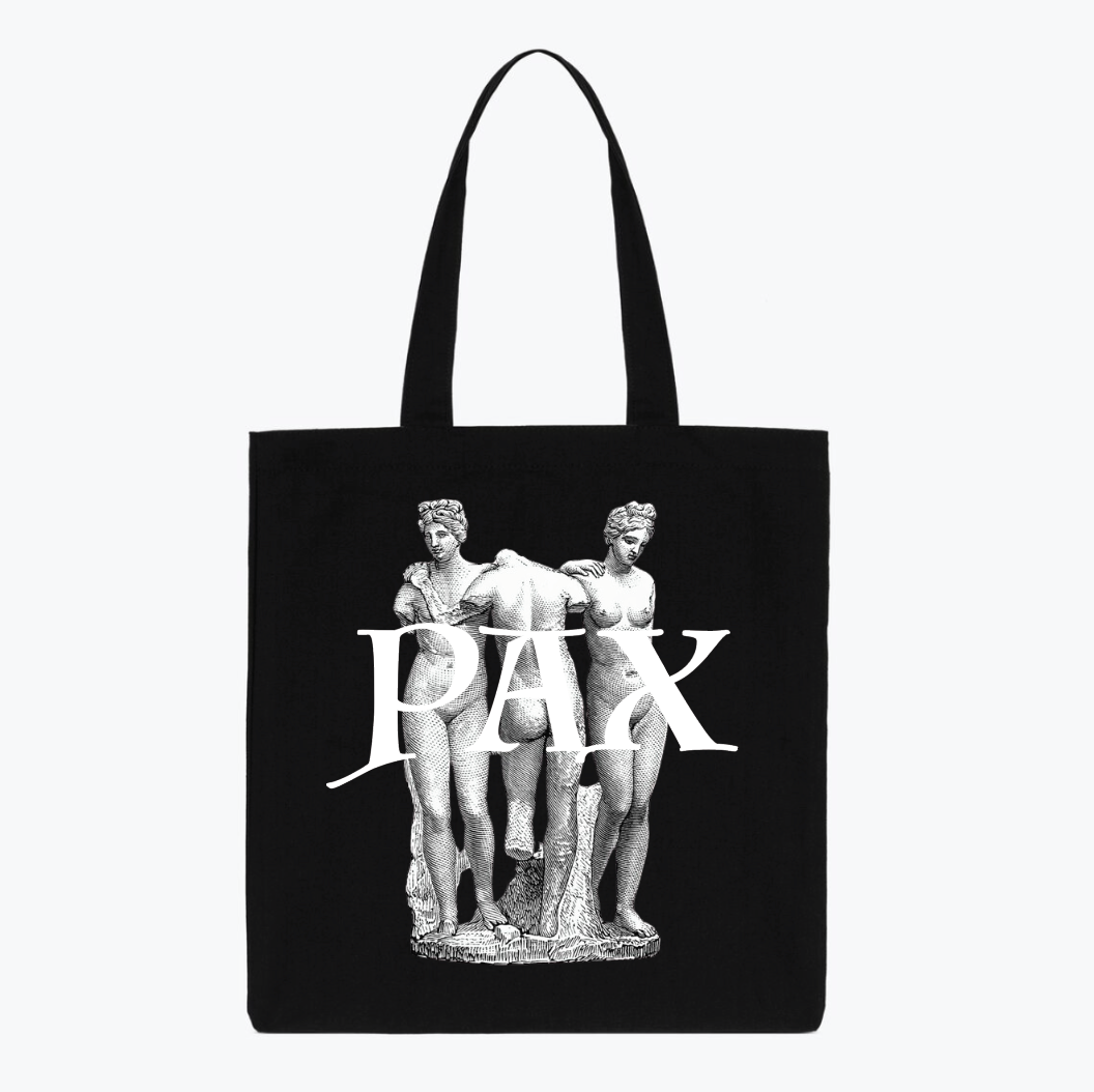 Cotton Tote Bag - Three graces with PAX Insignia