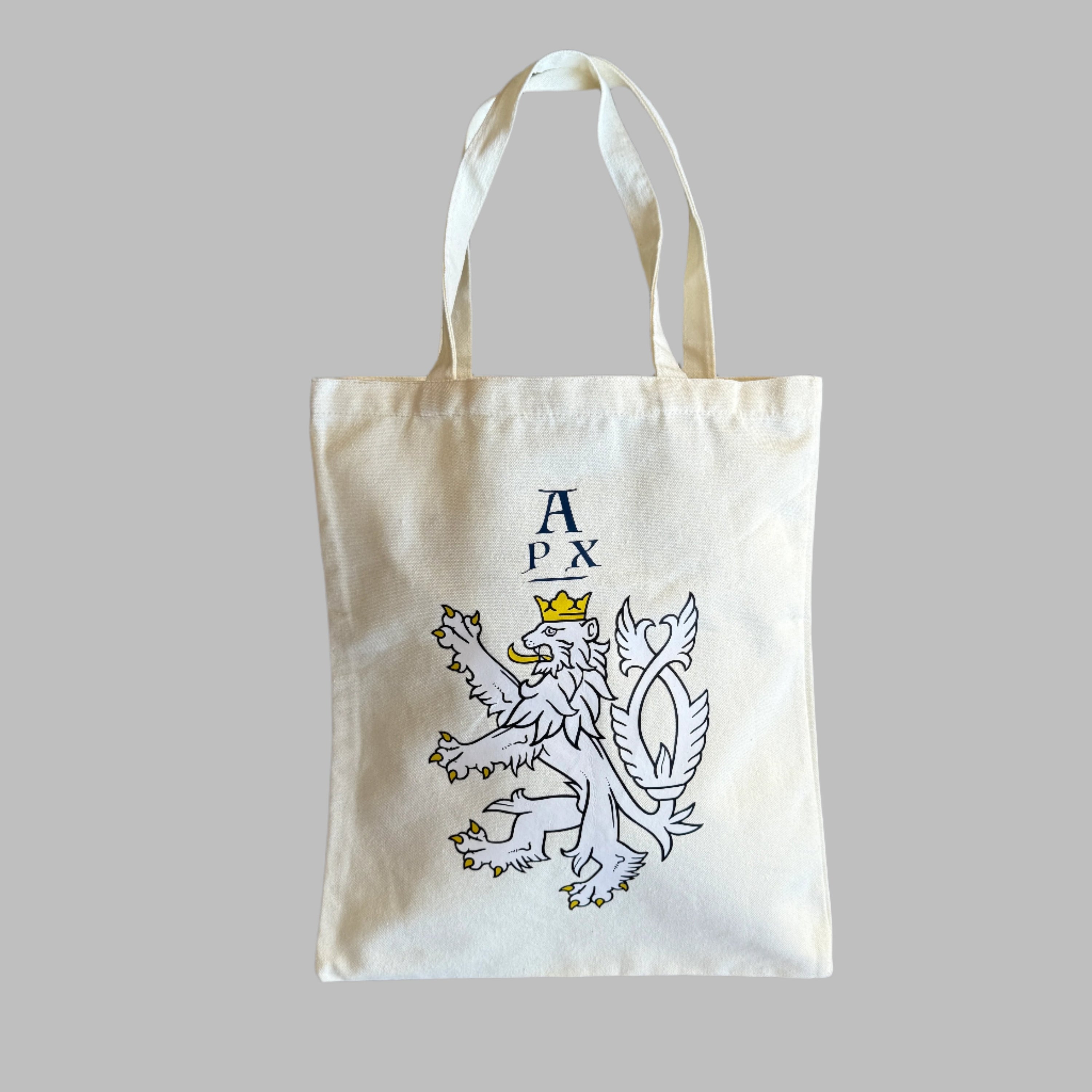 cotton tote bag with lion