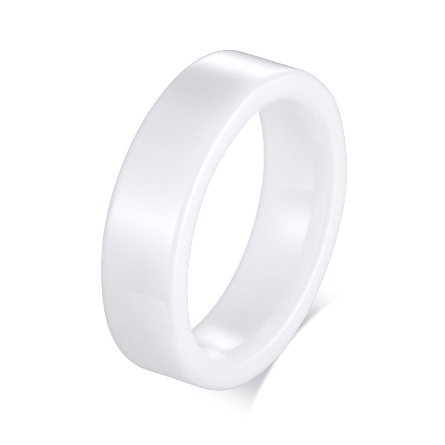 white ceramic ring for men