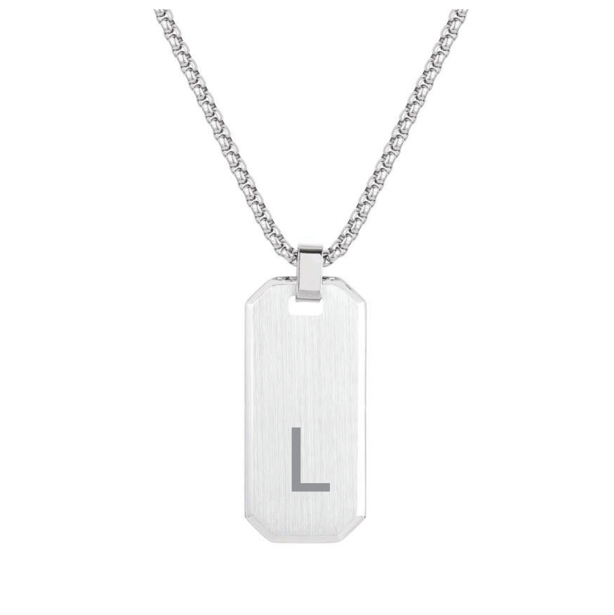 Initial letter l pendant necklace 