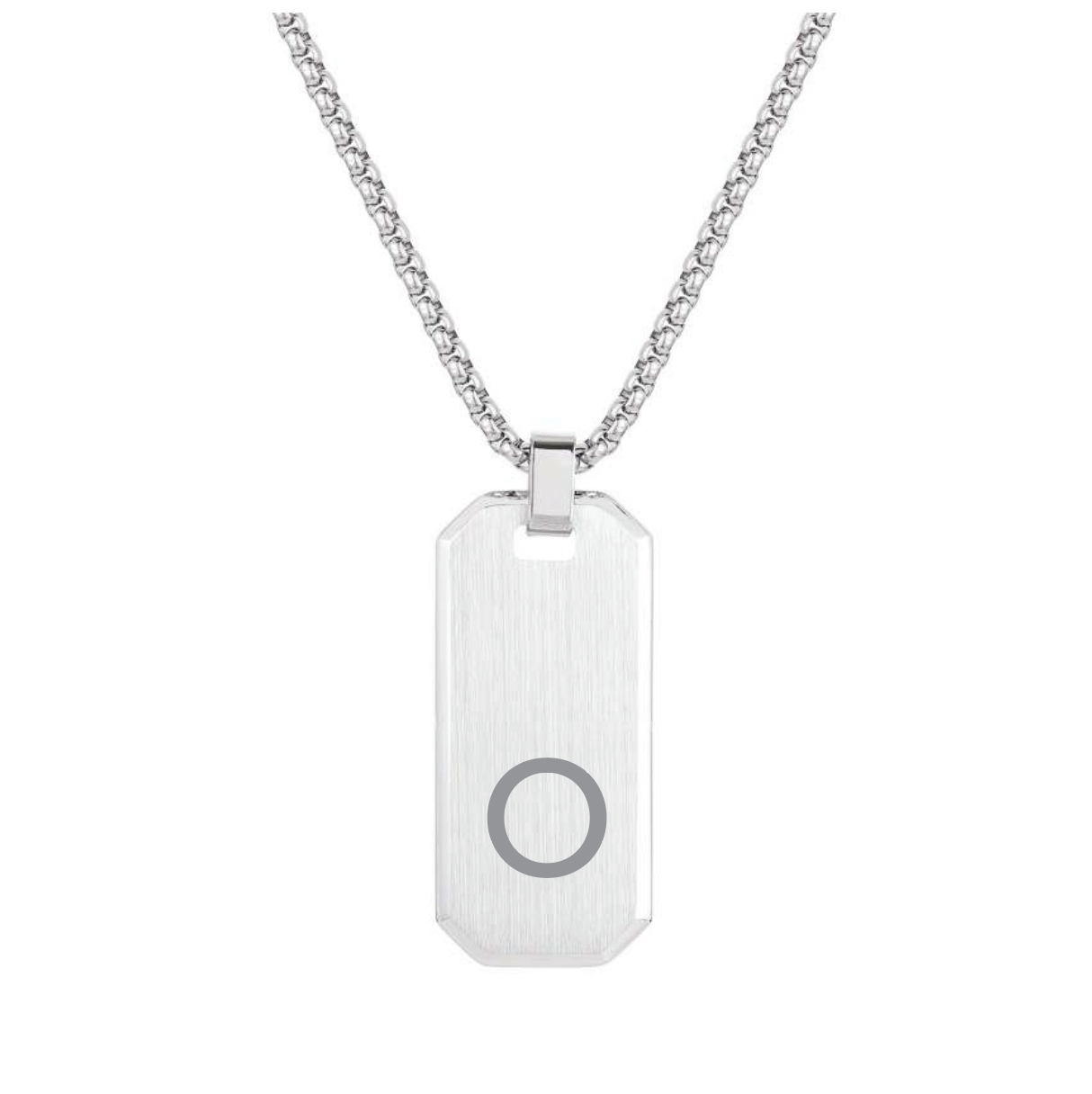 Initial letter O pendant necklace 