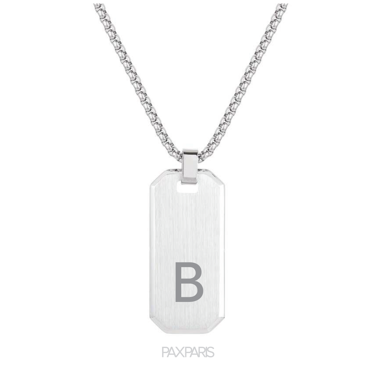 Initial letter B pendant necklace 