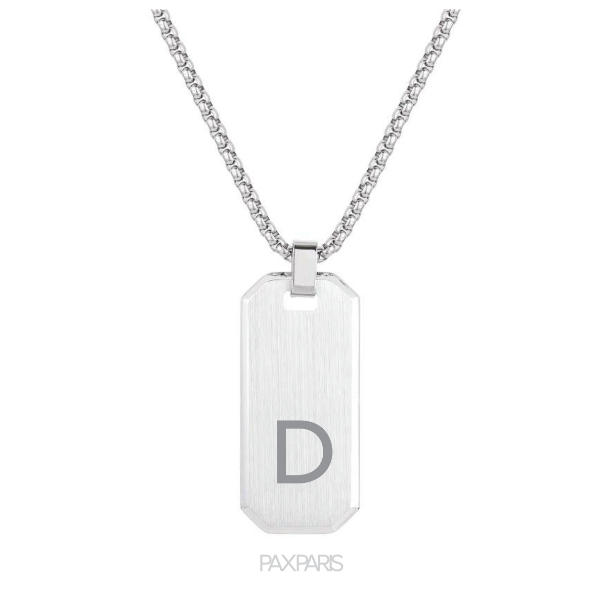 Initial letter D pendant necklace 